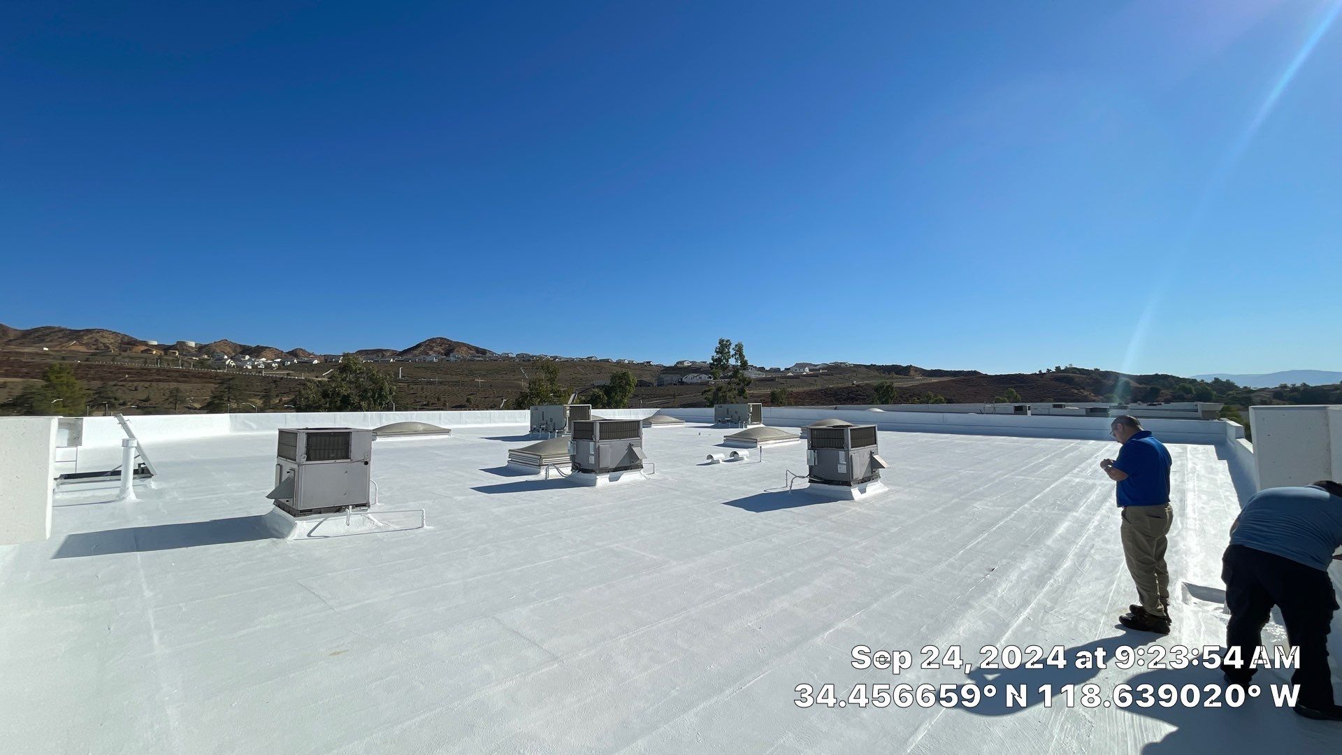 Project in Valencia by Shark Commercial Roofing Systems
