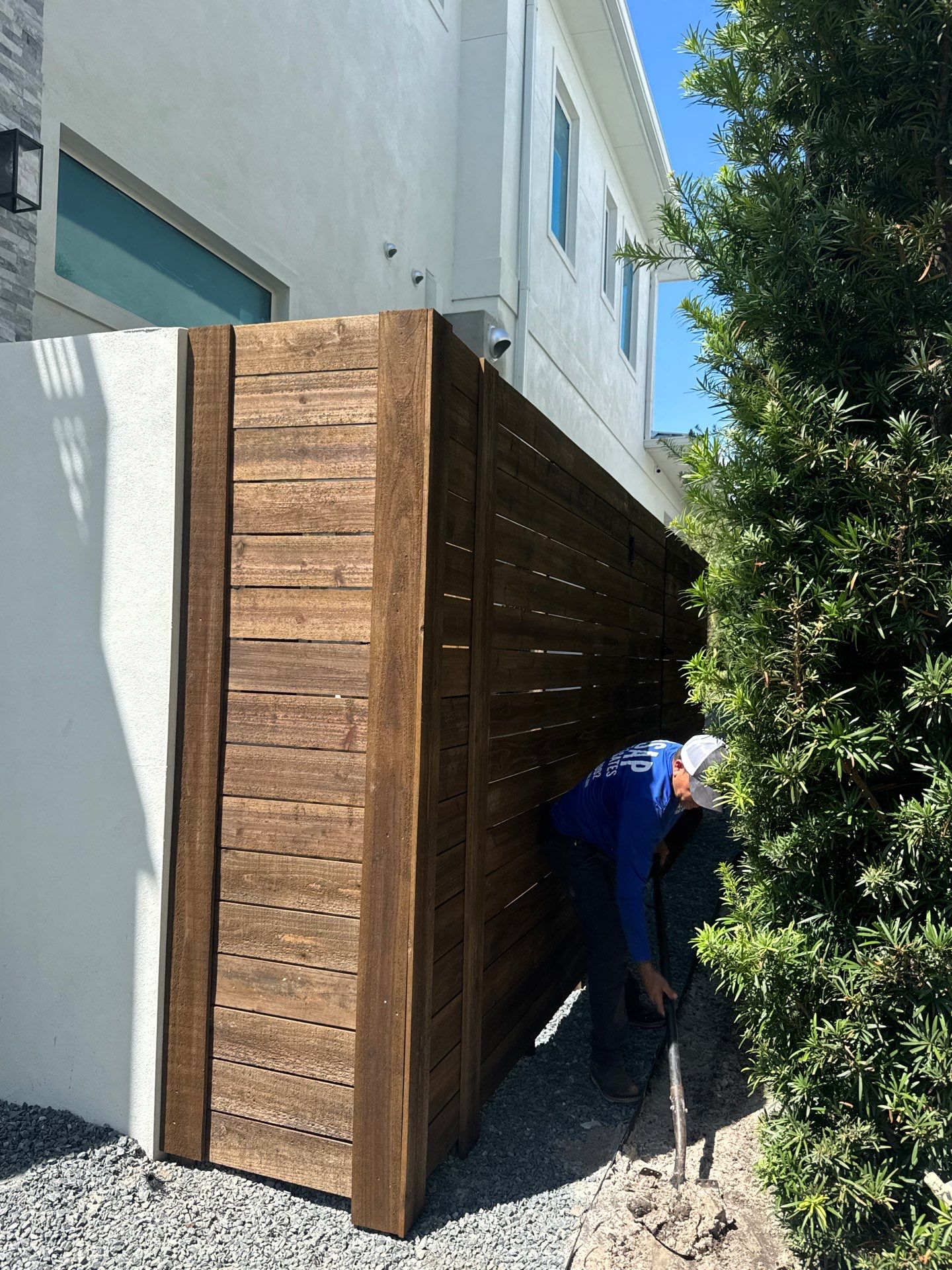 Cedar Horizontal Privacy Fence by Asap fence and gates, LLC