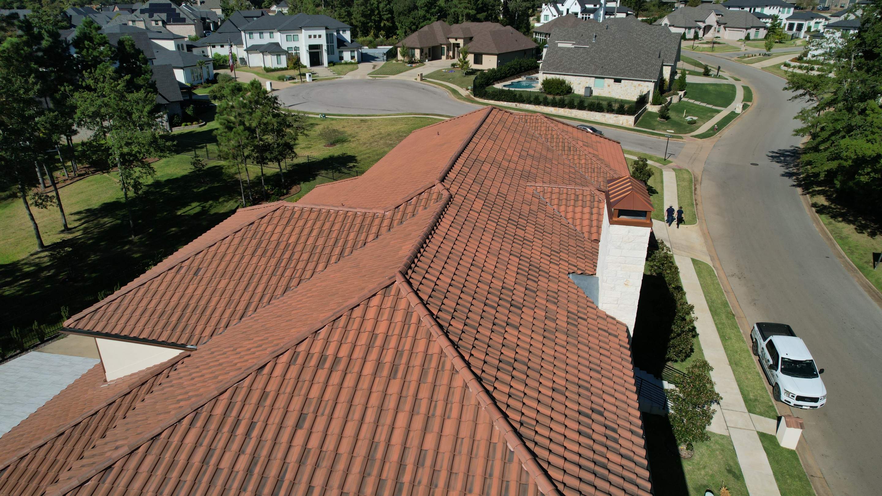 Residential Roofing Installation using EagleView Concrete Tile by Sky High Roofing