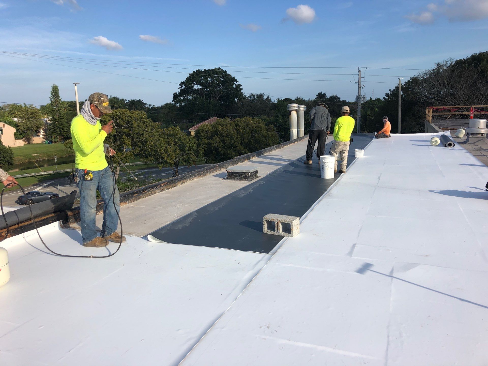 Commercial Re-Roof using GAF TPO by First Due Roofing