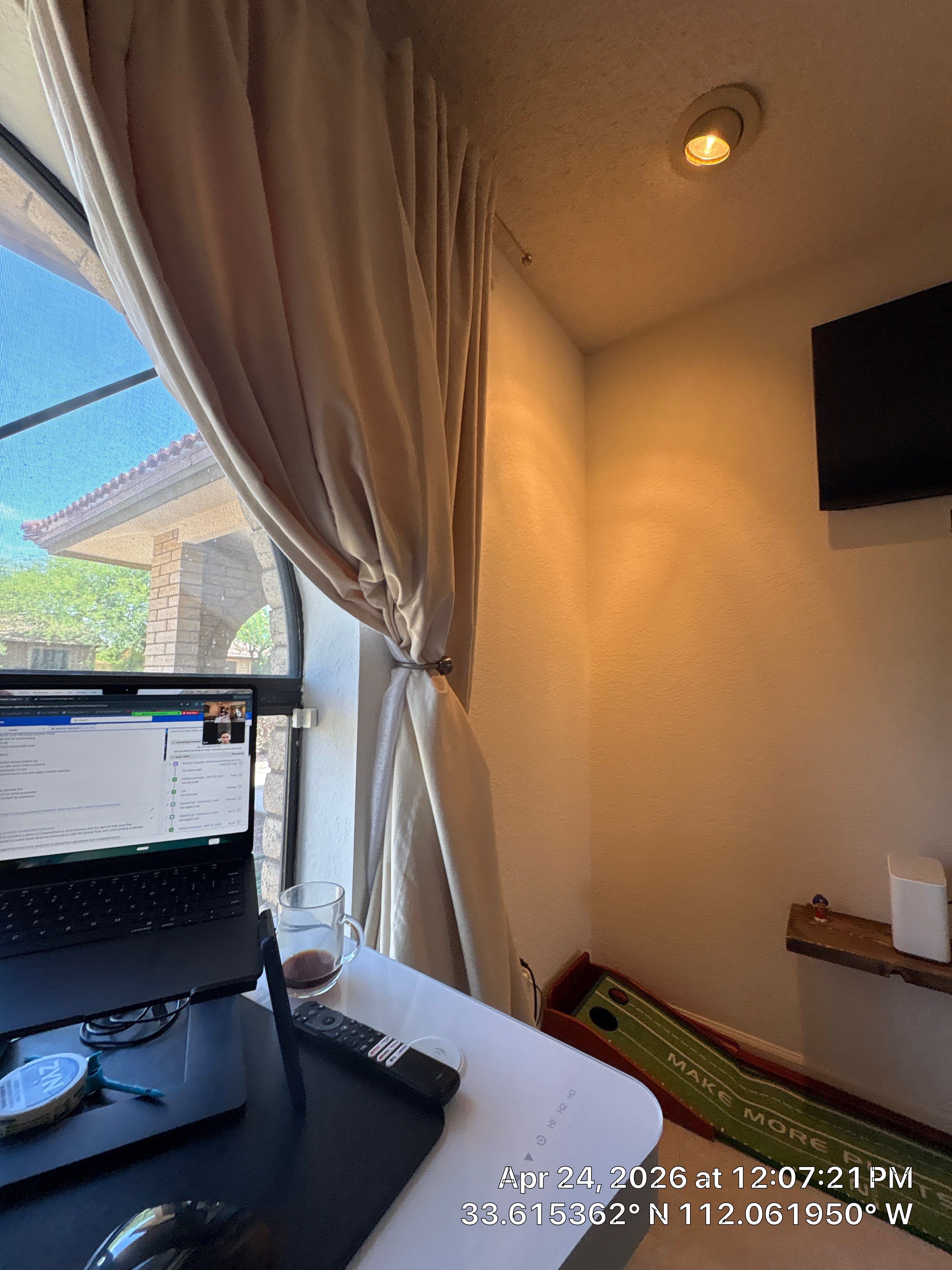 Custom Triple TV Mounting and Home Office Setup in Phoenix by CompanyCam Sales Demo