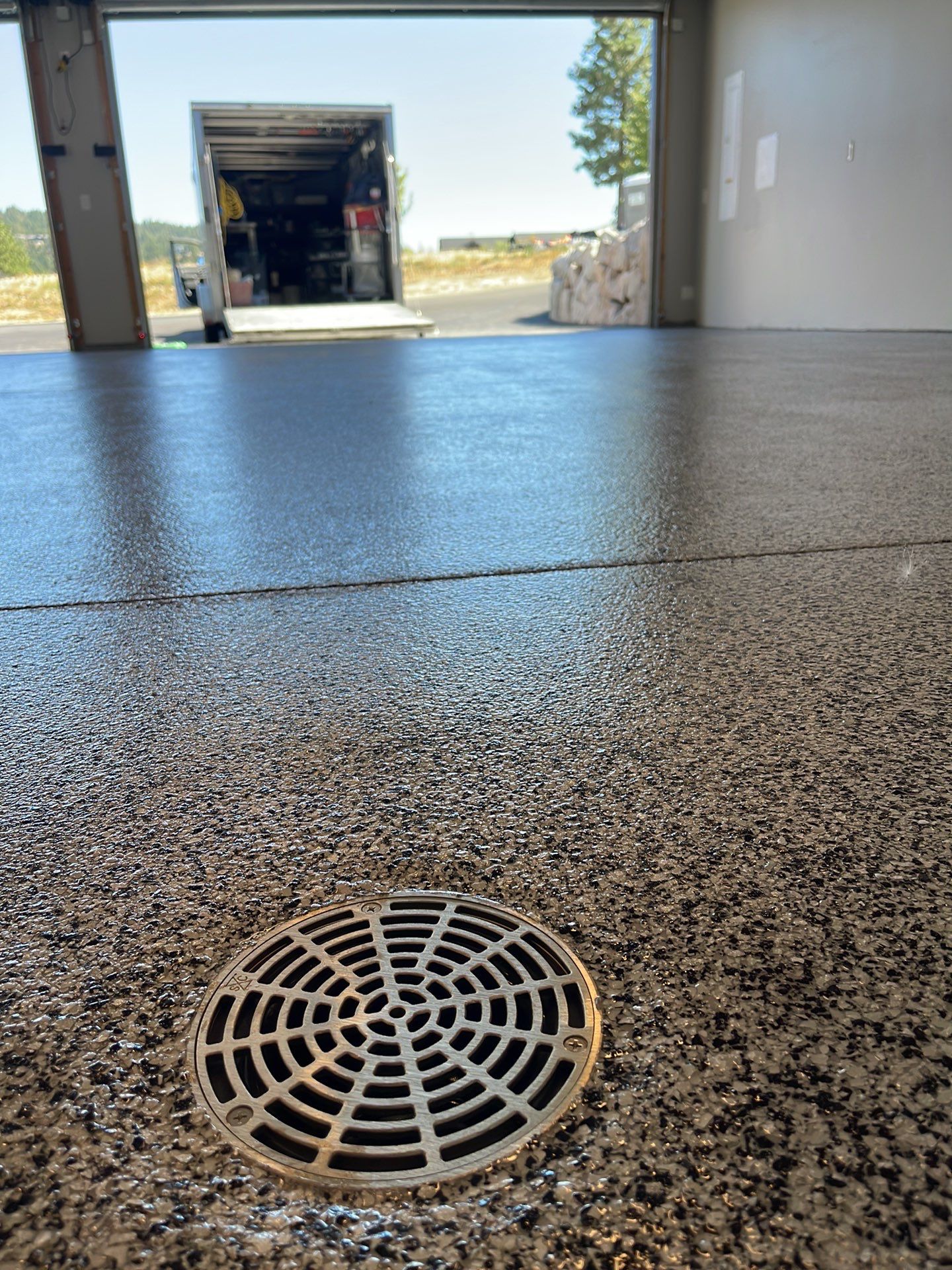 Garage Transformation using Domino by Croc Coatings, LLC