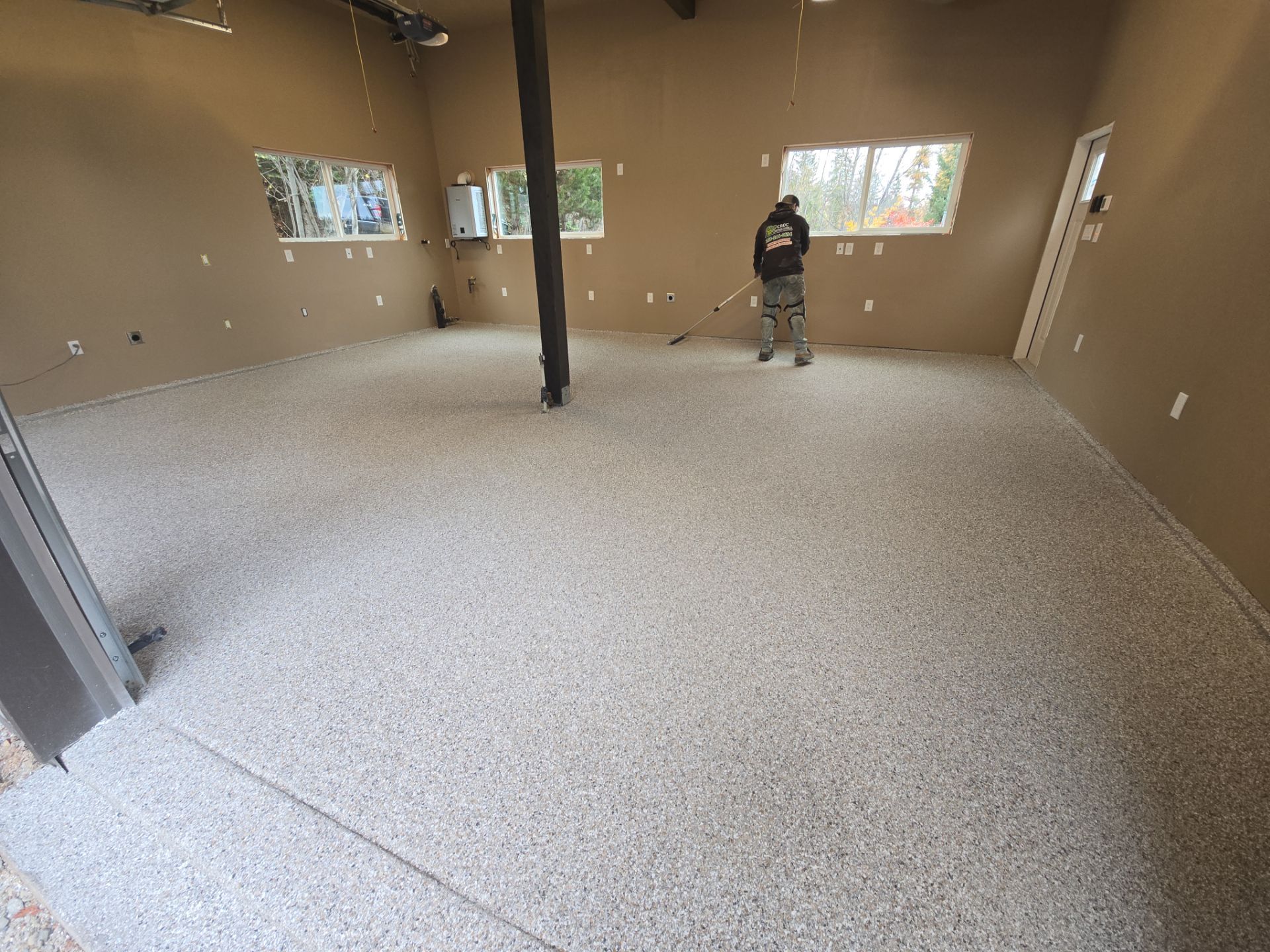 Shop Transformation using Claystone Hybrid by Croc Coatings, LLC
