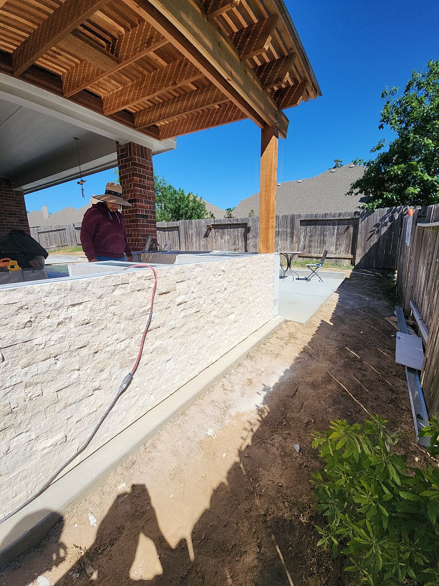 Pergola and Summer Kitchen in Conroe, TX by SophAlx LLC