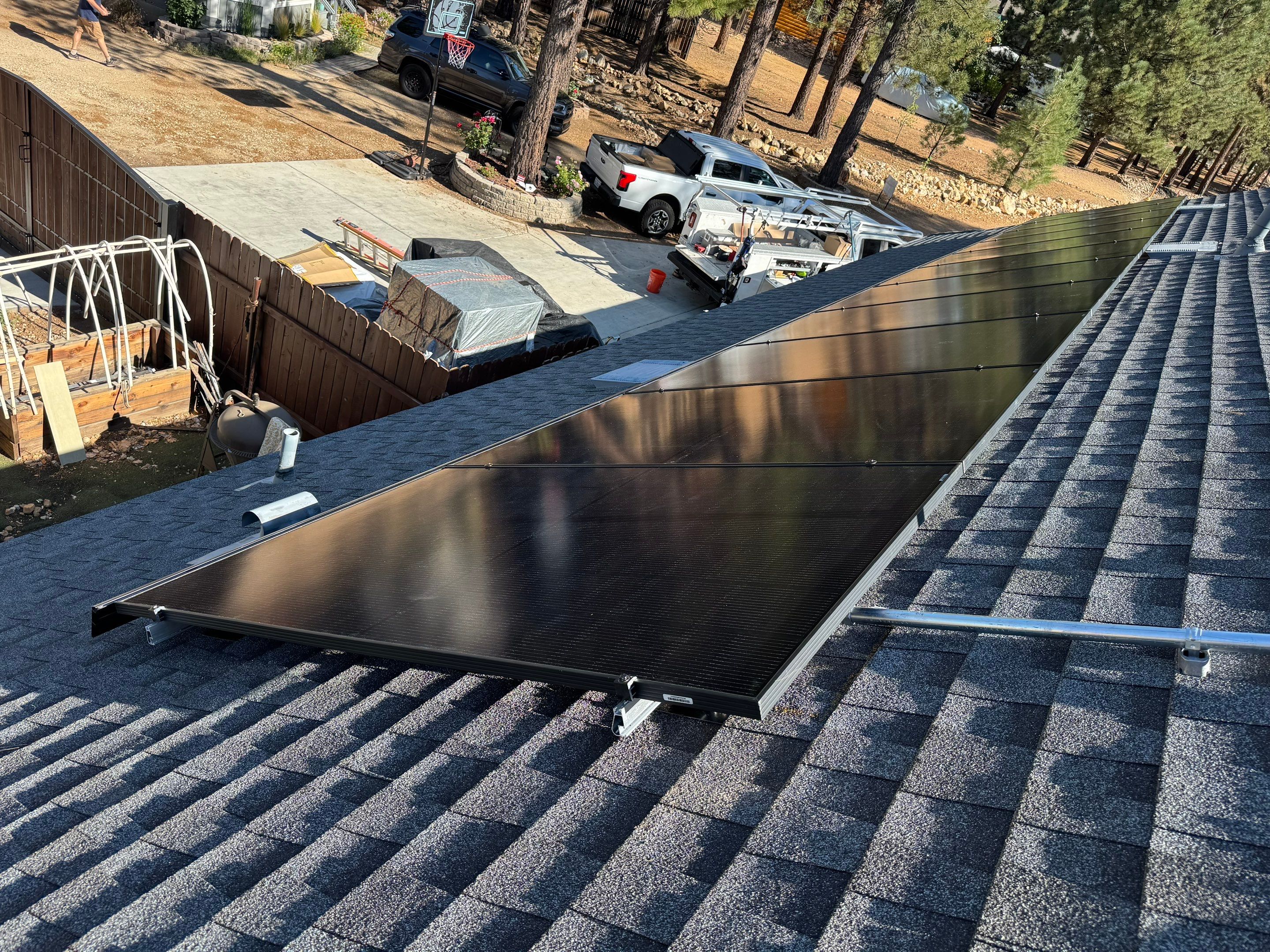 Residential Solar Array and Tesla Powerwall Installation in Big Bear by VIBE SOLAR