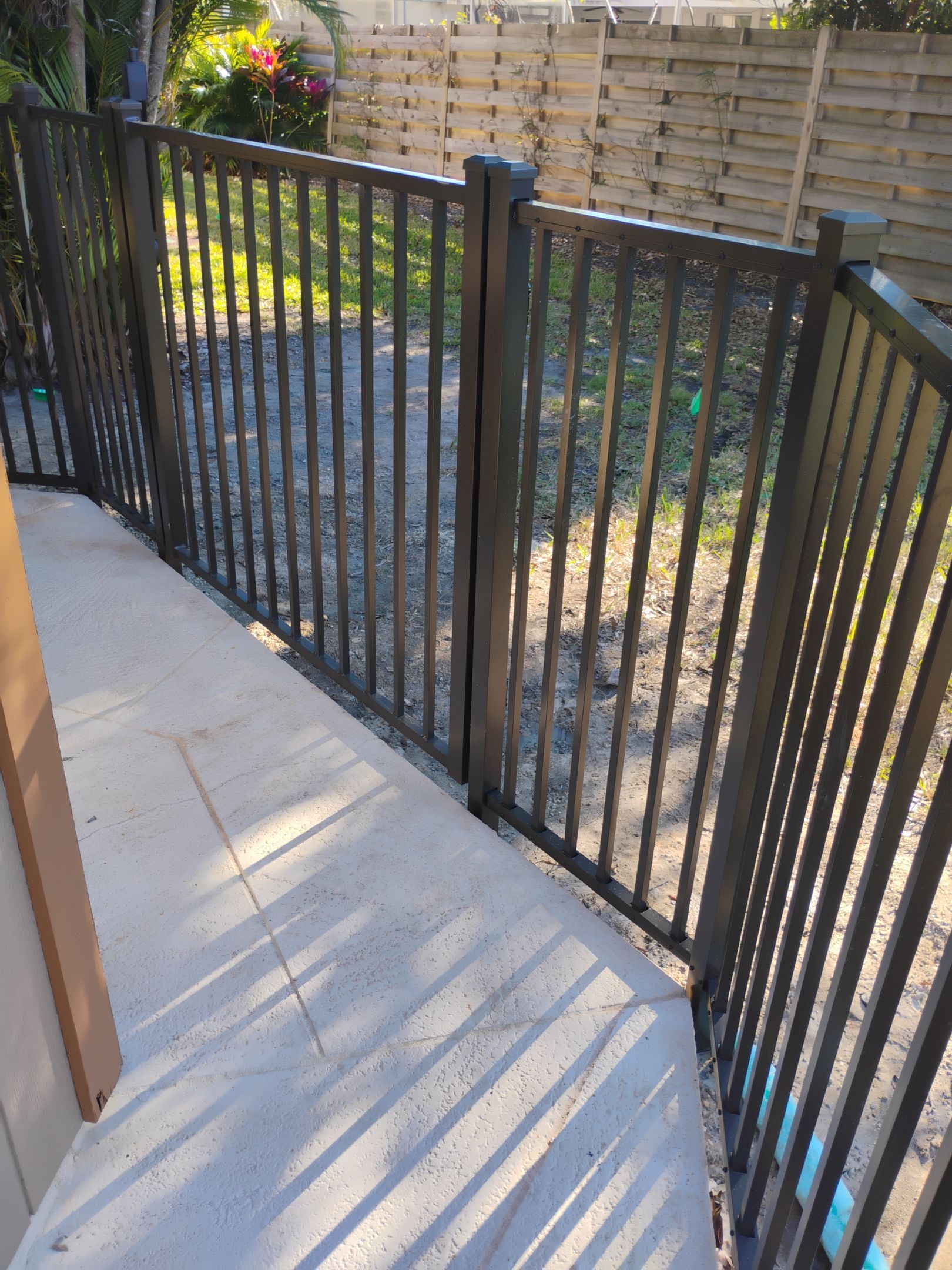Bronze Commercial Aluminum Pool Fence for Sorrento Place Condos by True Fence LLC