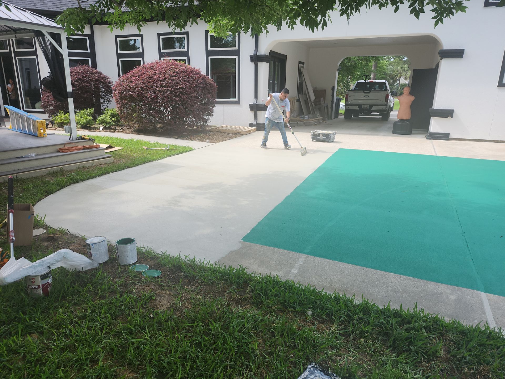Tomball - Pickleball and Basketball courts by Fresh Coat Painters of Cypress