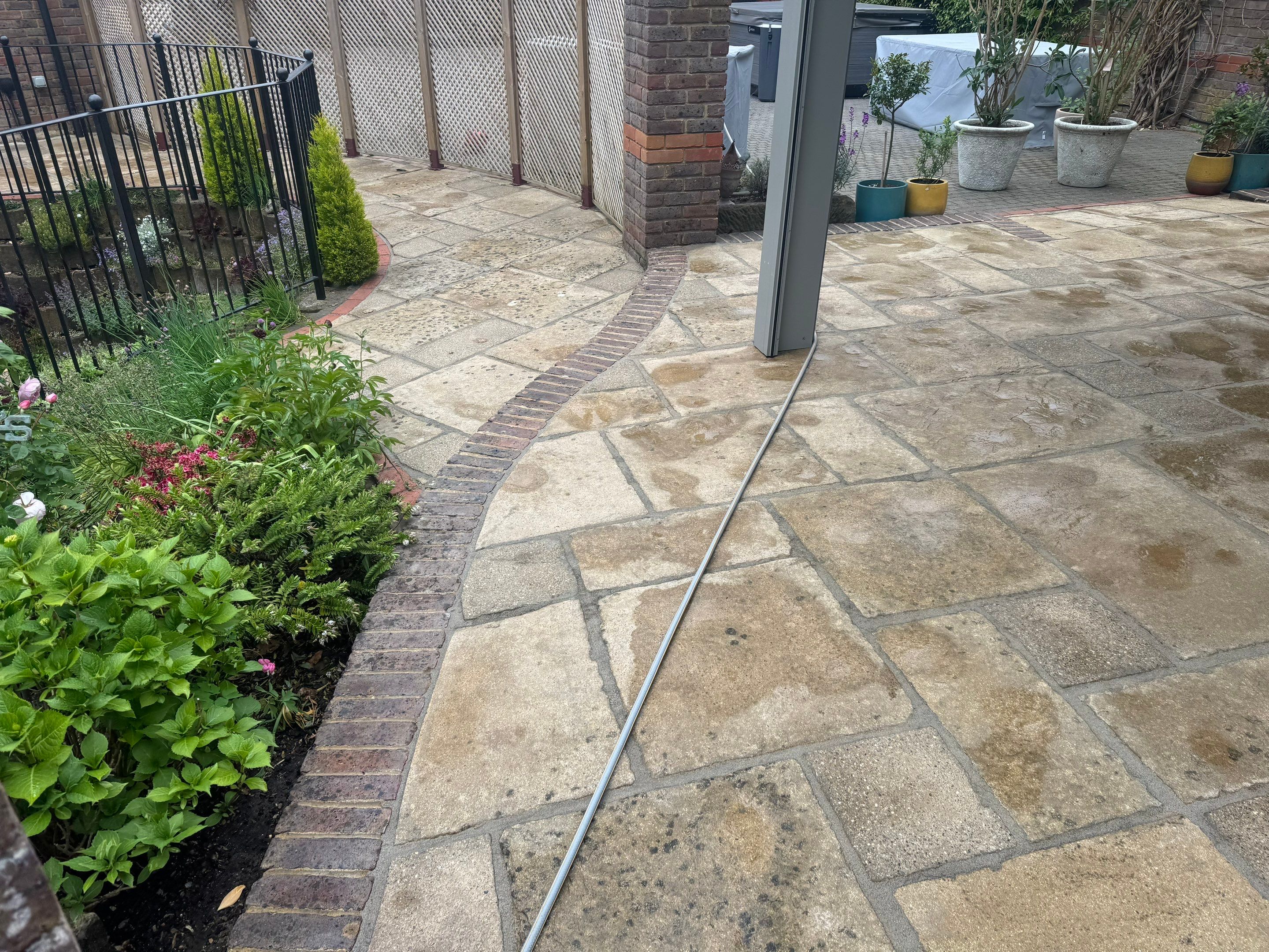 Roof Clean - Patio Clean using 18inch Whirlaway FSC by Ges Exterior Cleaning ltd
