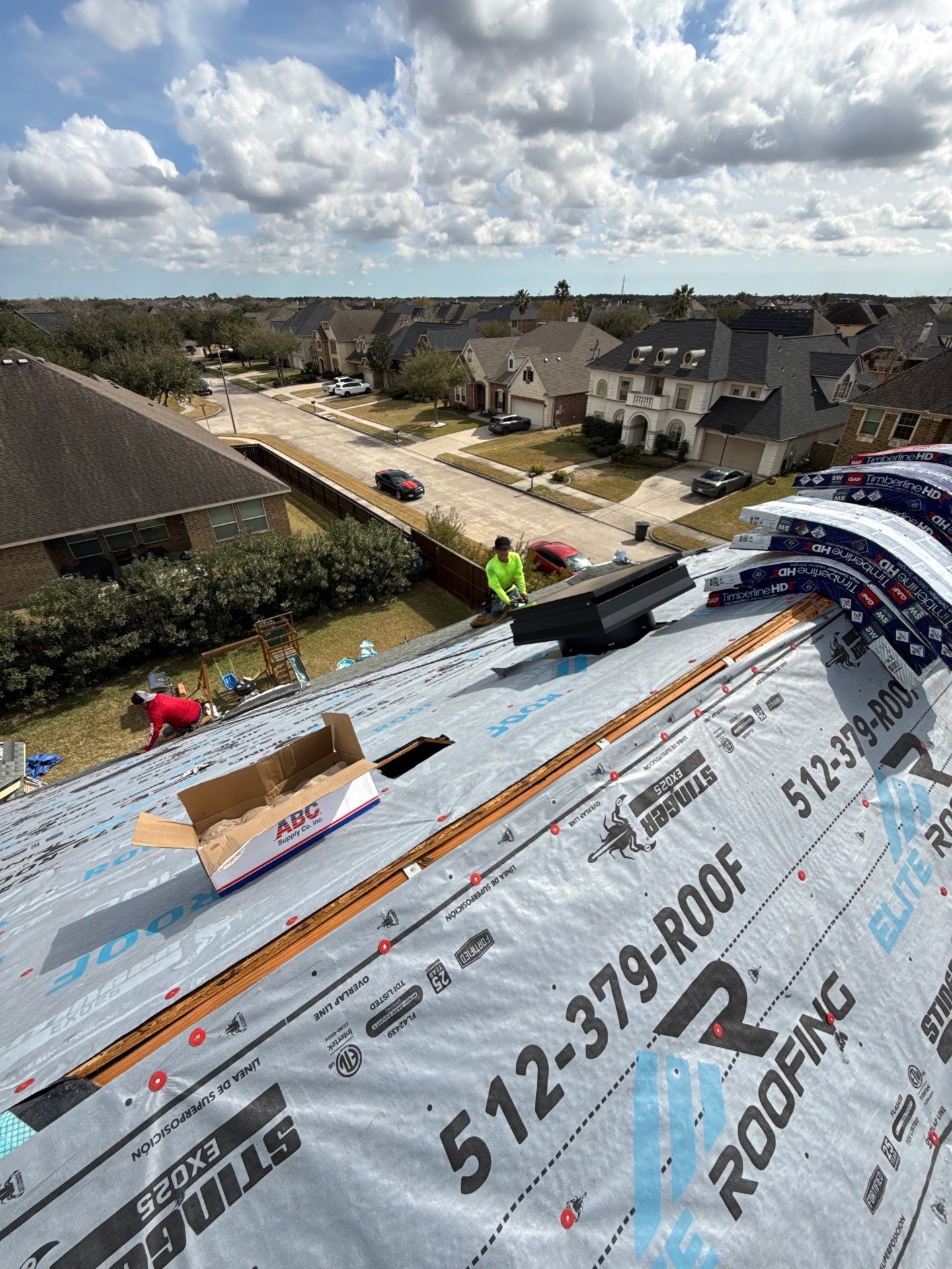 Residential Roof Replacement using GAF HDZ - Charcoal shingles by Elite Roofing LLC