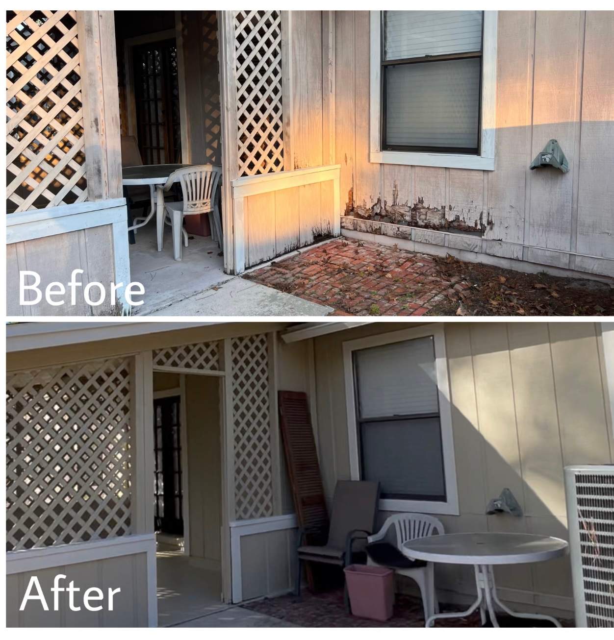 Exterior Wood Repair and Painting in Mandarin Jacksonville FL 32257 by A New Leaf Painting, LLC