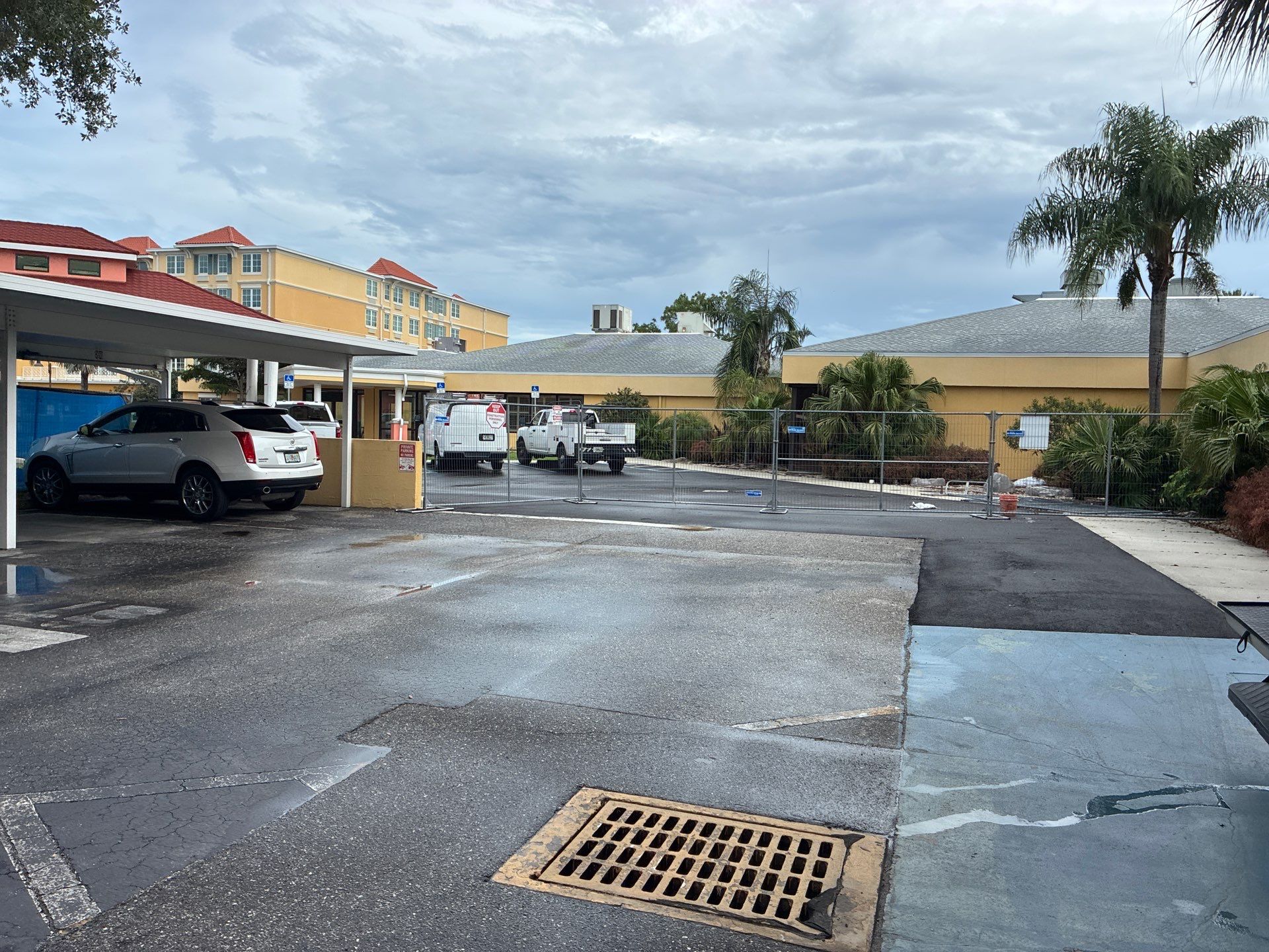 Comprehensive Parking Lot Mill and Overlay with Custom Line Striping in Venice by Everline Coatings & Services - Southwest FL