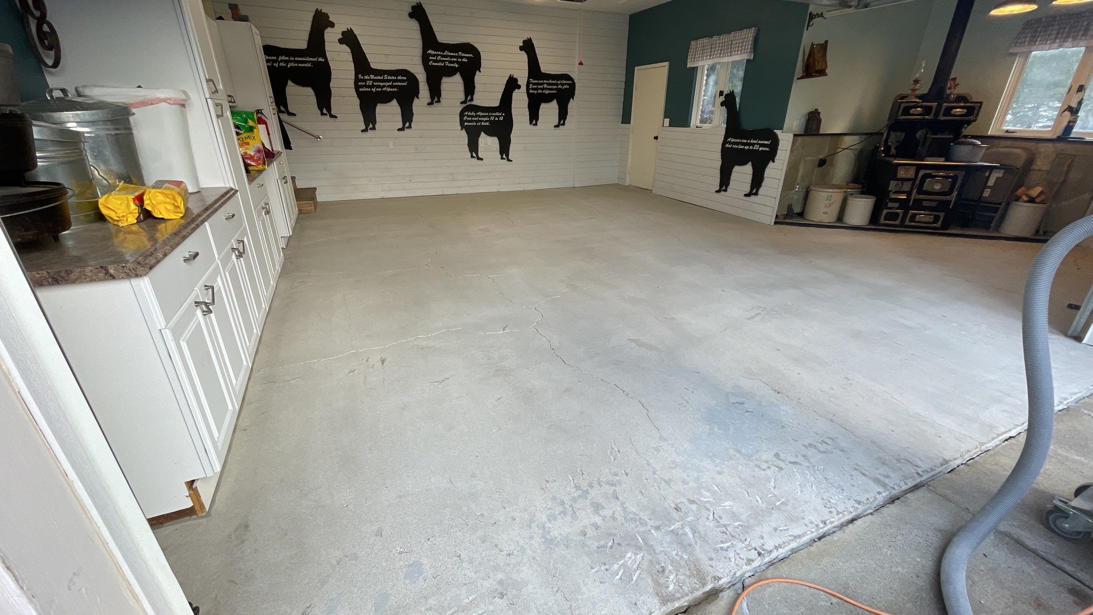 Garage Transformation using Slate Stone and the Penntek Evolution System by Croc Coatings, LLC