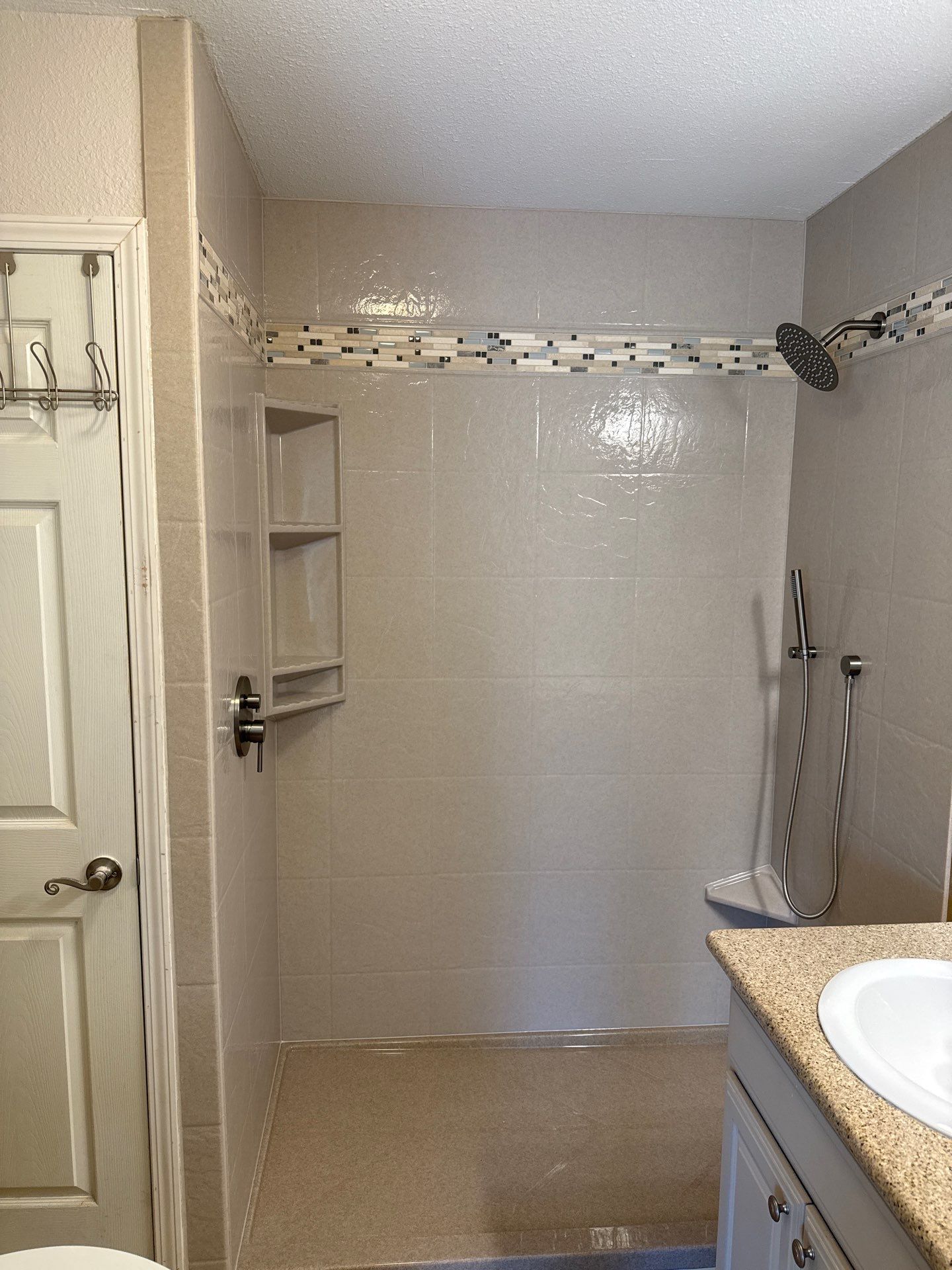 Bathroom Remodel using The Onyx Collection by Ekon Bath, LLC