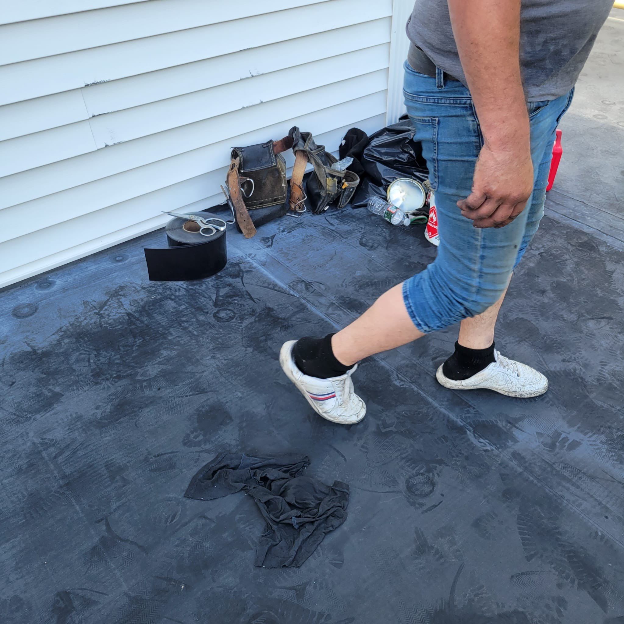 EPDM Flat Roof Installation + Seamless Gutter Upgrade by Mighty Dog Roofing of Greater Middlesex County