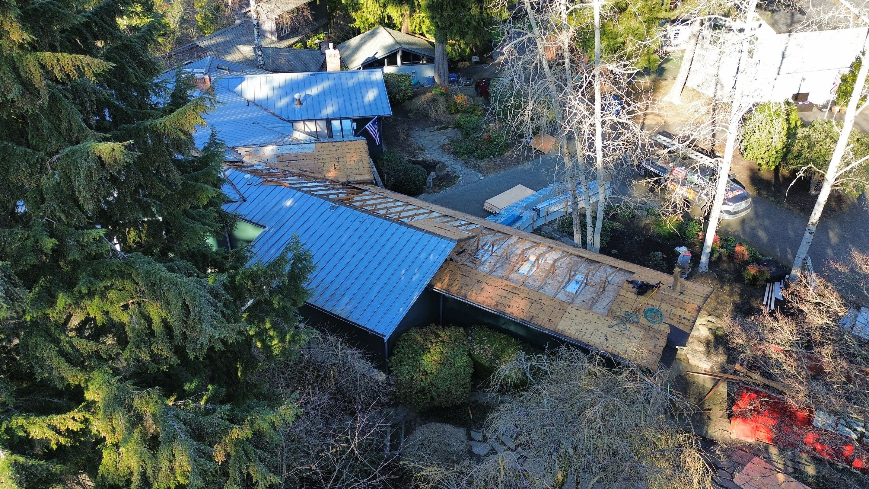 Mercer Island, Metal Roof Replacement, NRM 1000 by Proline Roofing & Restoration LLC