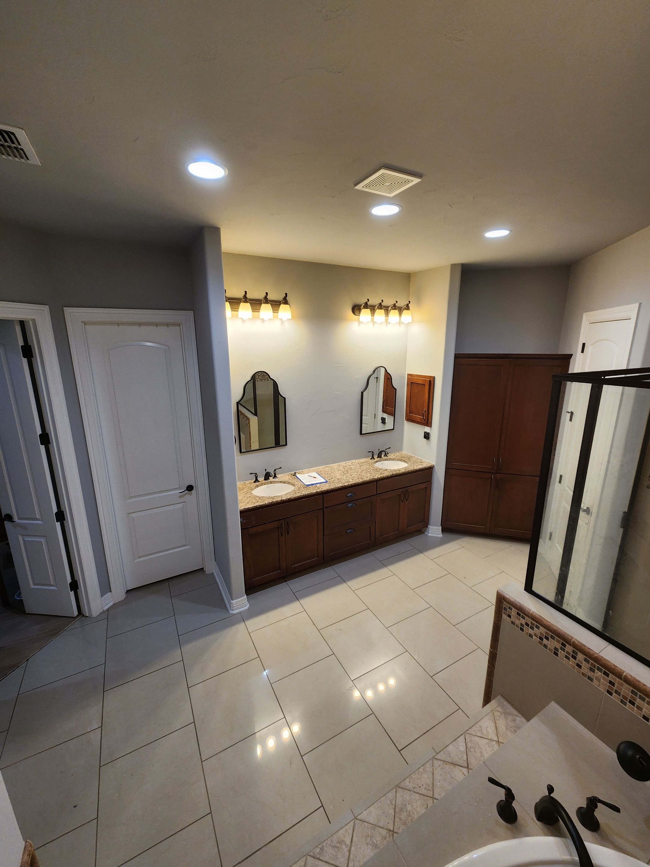 San Antonio Bathroom Remodel with Black Free-Standing Tub by Legacy Bath and Kitchen 