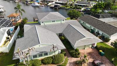 Full Roof Replacement Featuring Tamko Titan Old English Pewter Shingles