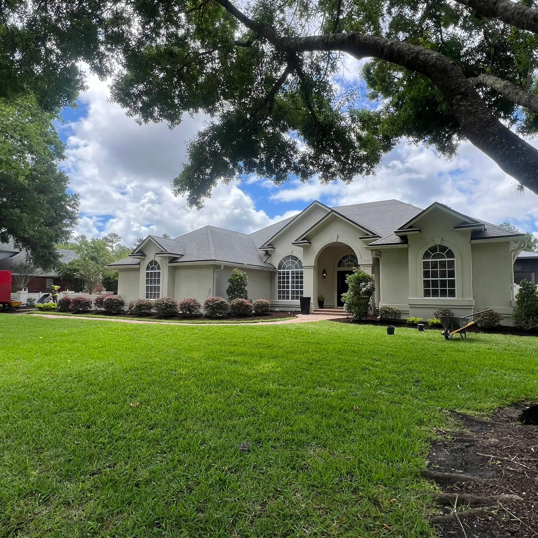 Plant & Mulch Installation | Deerwood Country Club by ProGreen Services
