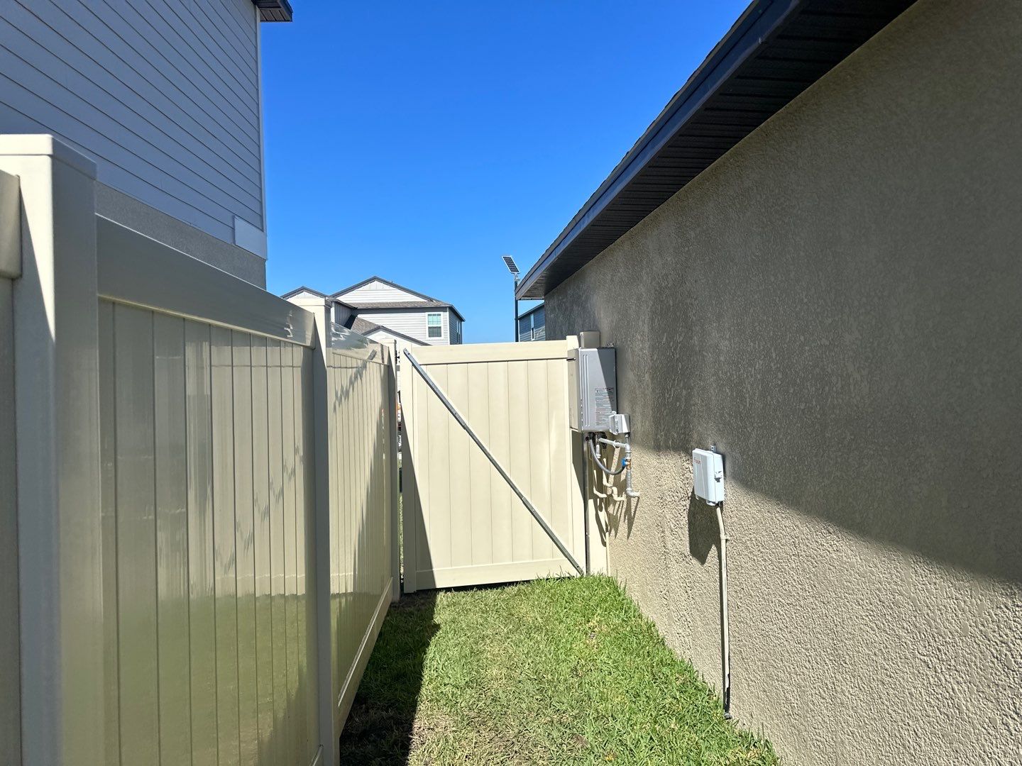 Vinyl Fence Installation using 6ft Tan Vinyl Privacy Fence by Asap fence and gates, LLC
