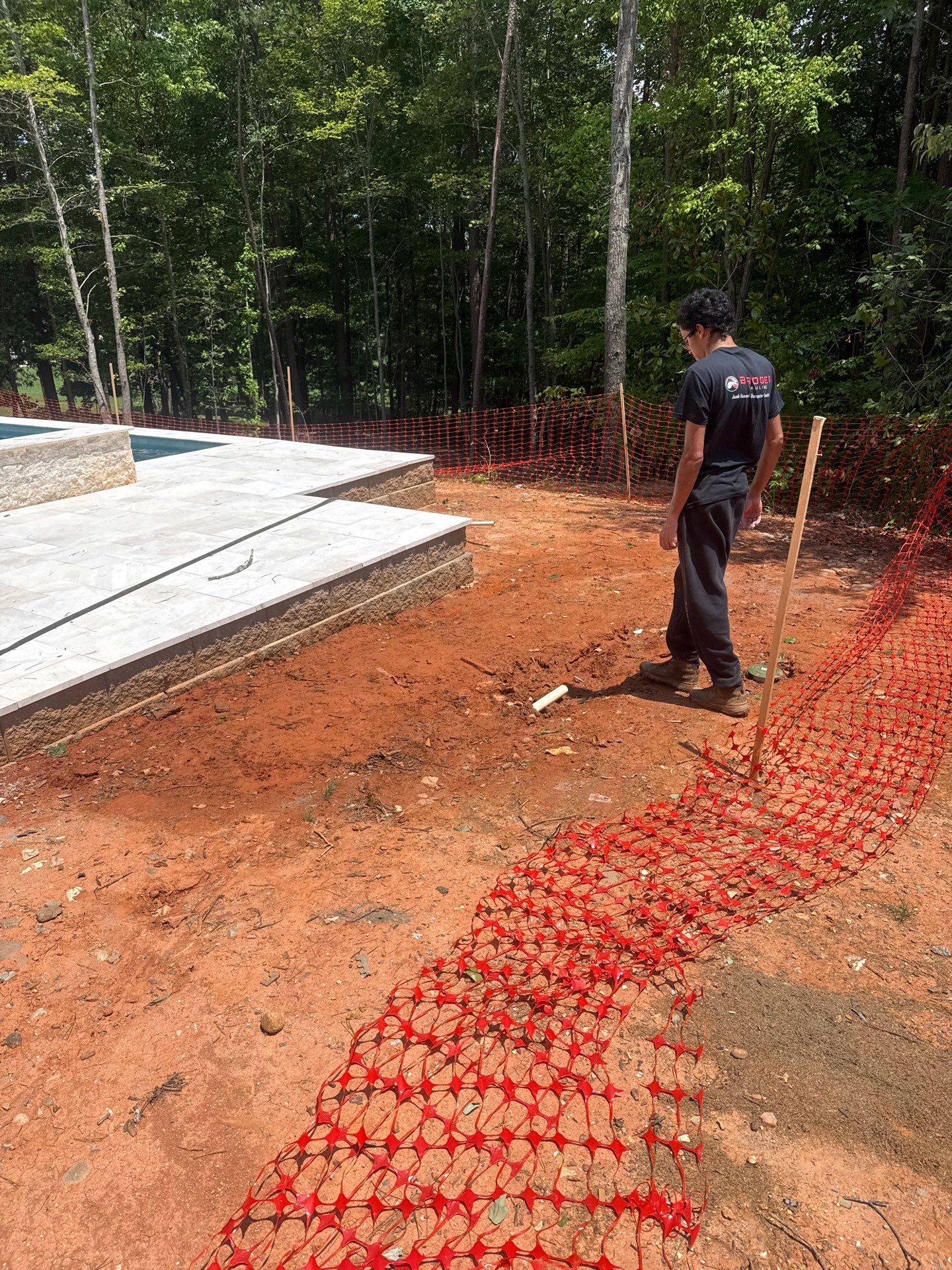 Job site clean up in Waxhaw by Badger Hauling