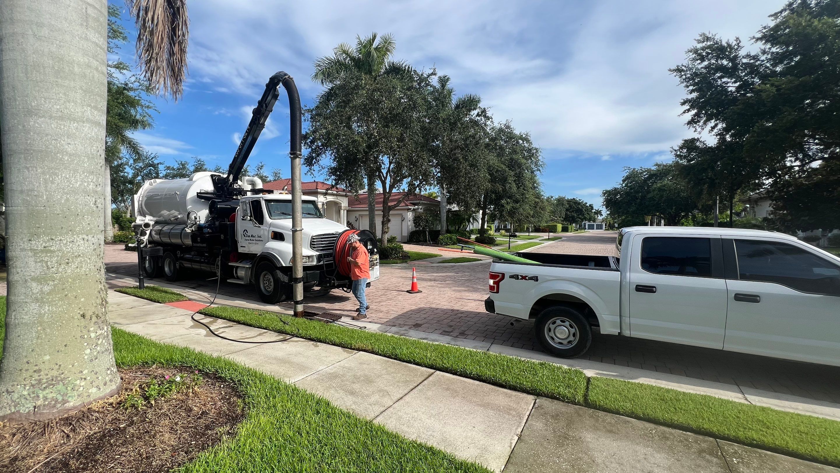 Naples Community Catch Basin Cleaning by APS Power & Water