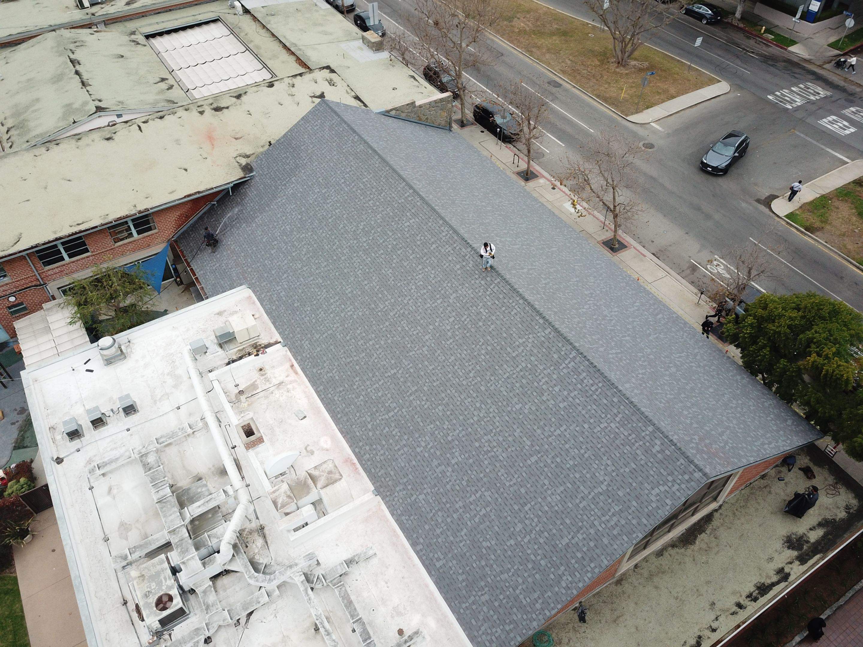 Brentwood Presbyterian Church - New Roof Installation using Owens Corning Duration Cool Shingles by Hull Brothers Roofing