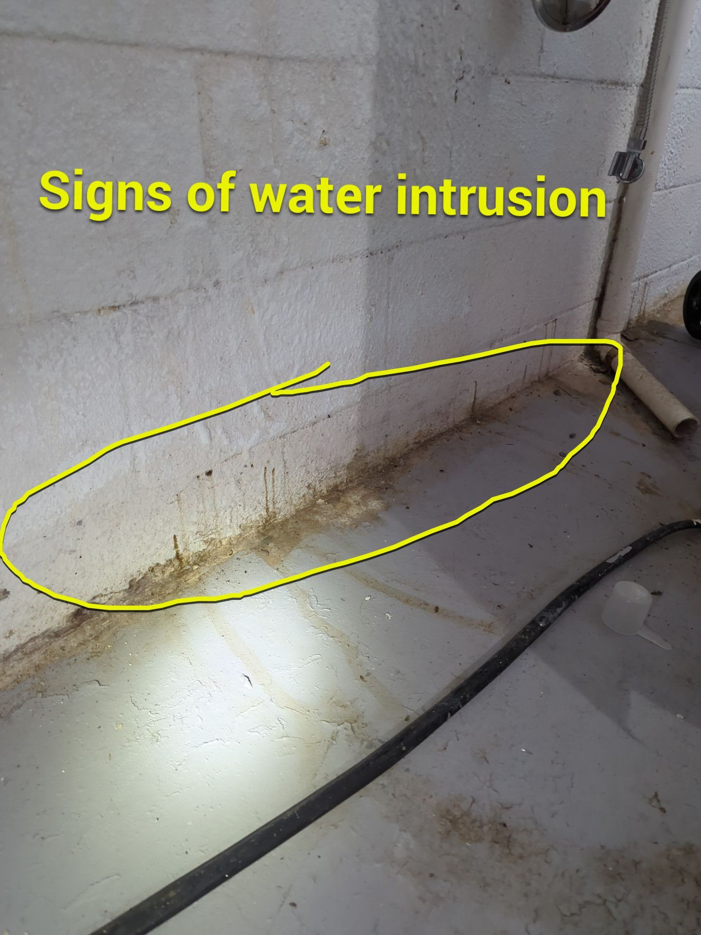 Bowing Wall using Fortress Invisibeams  by ACE Waterproofing & Basement Solutions