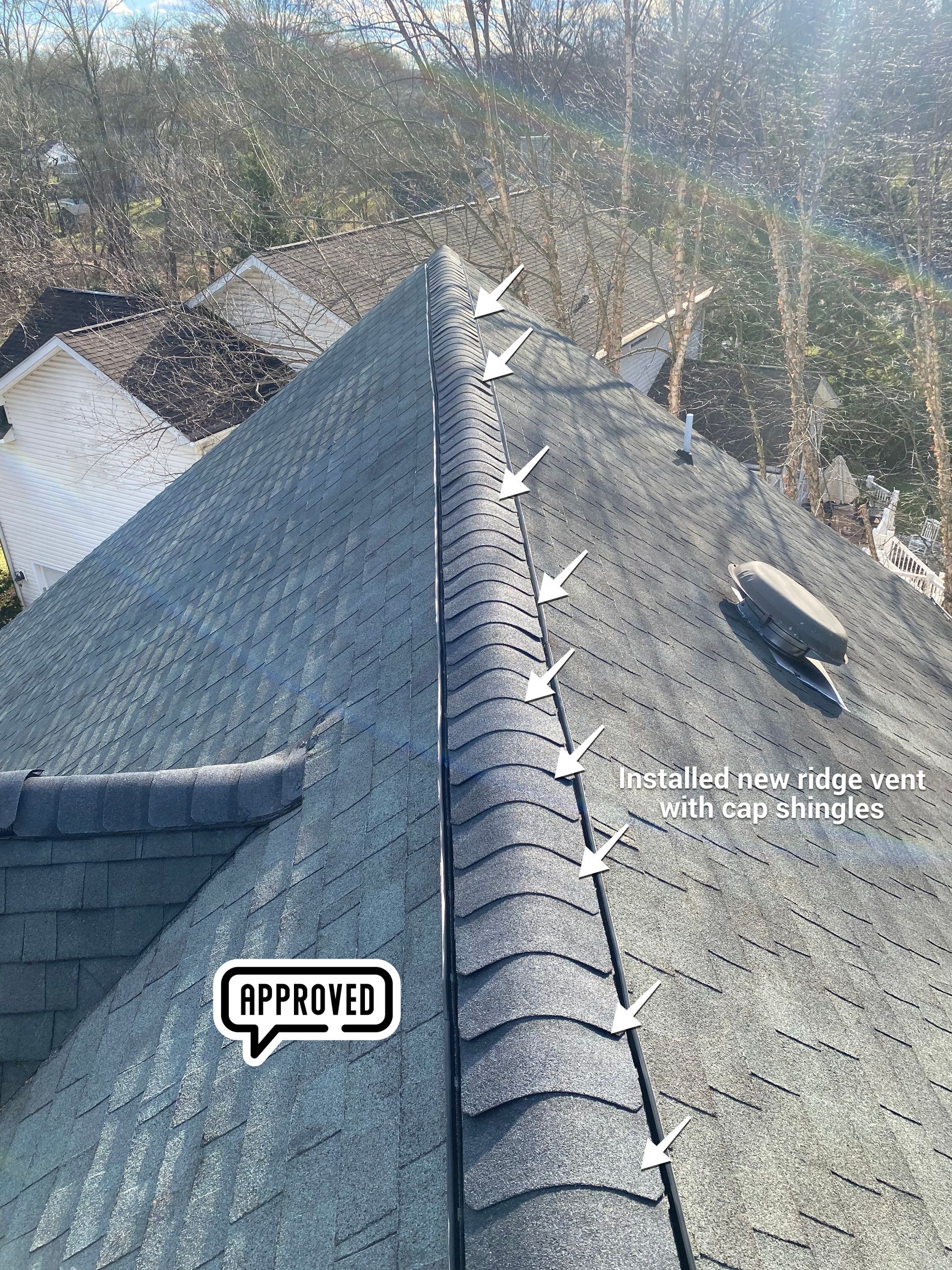 Remove the damage metal ridge vents by Alpha Design Services