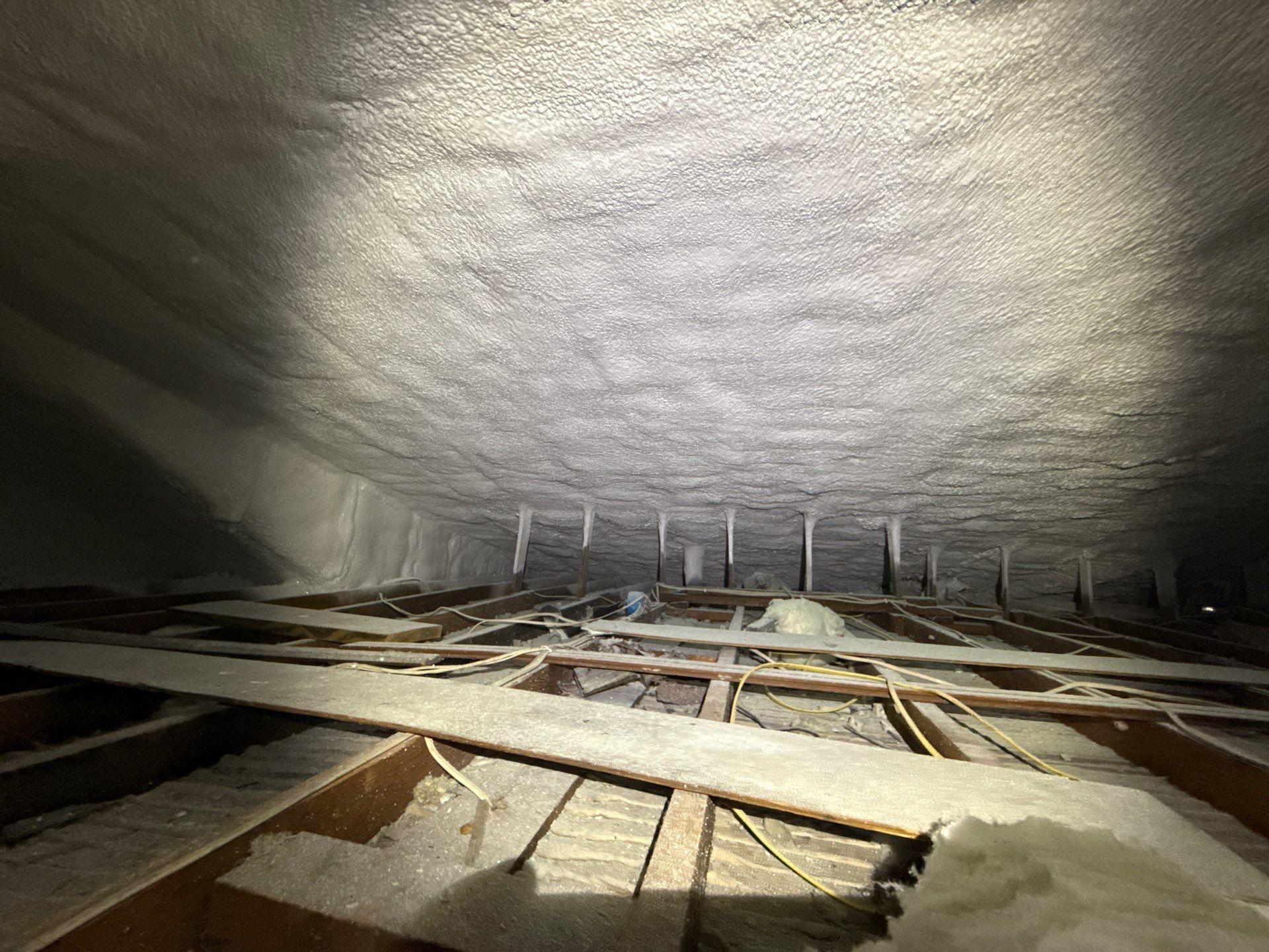 Closed cell spray for attice insualtion upgrade in St. Paul by Gunner Insulation and General Contracting