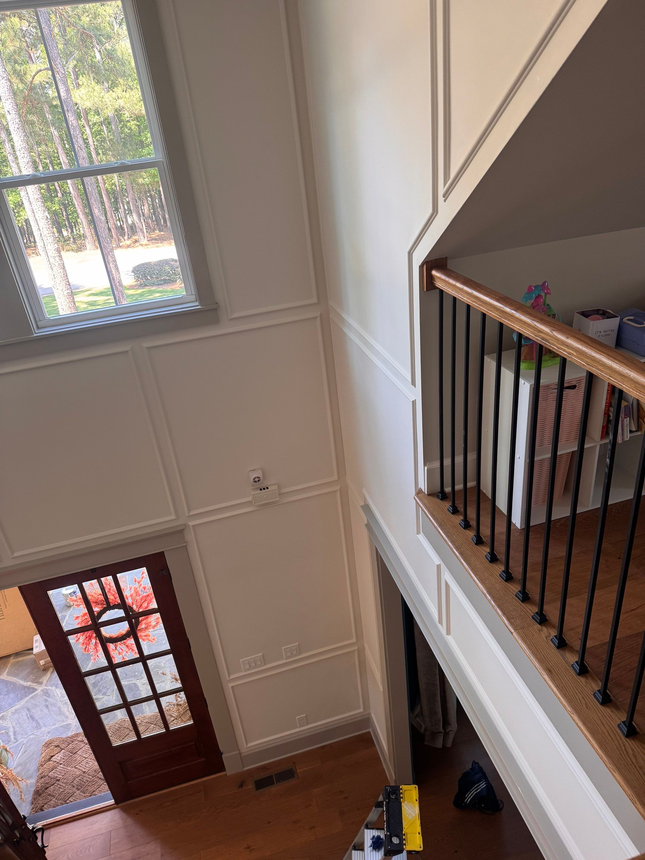 Interior Painting and Custom Millwork for a Greensboro Entryway by PGP Surface Solutions, LLC