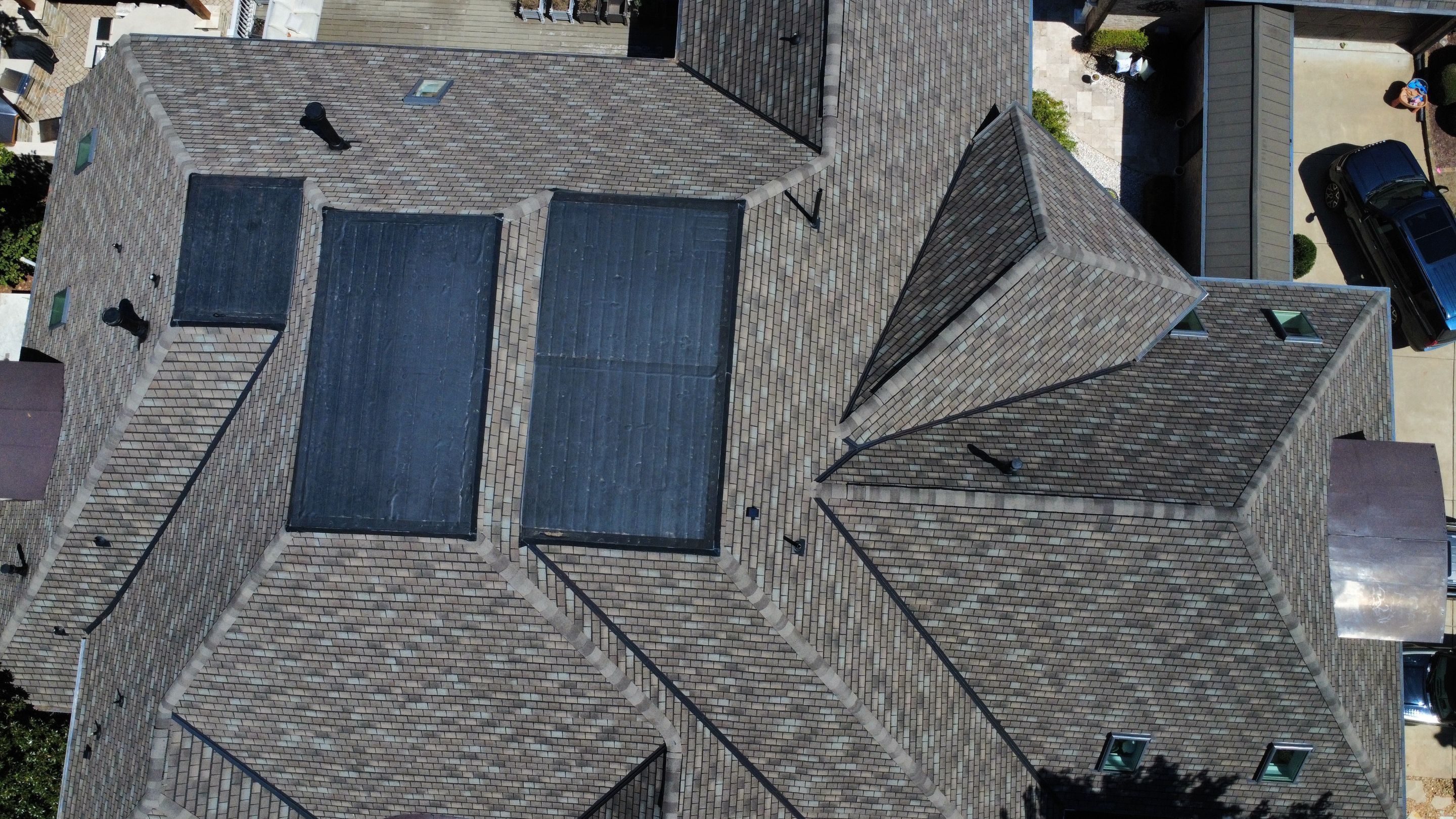 GAF Slateline Weathered Slate by Skybird Roofing