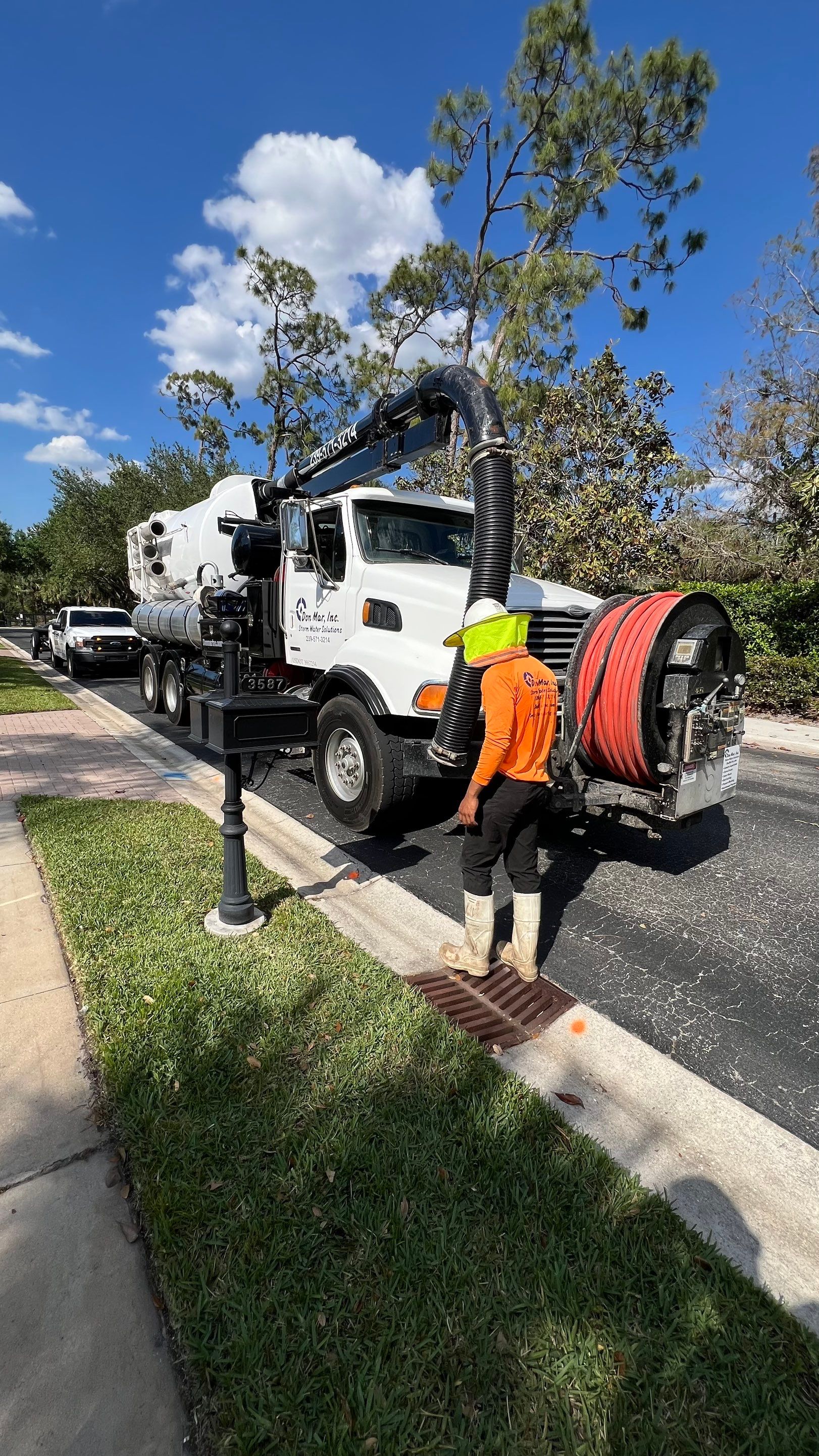 Cleaning Debris Filled Catch Basins by APS Power & Water