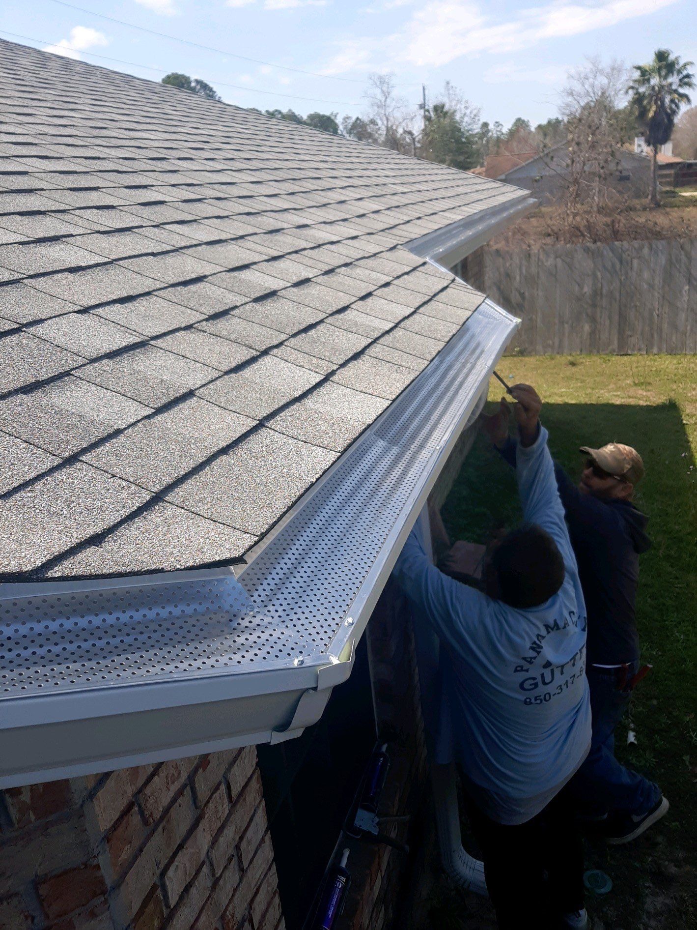 7-Inch Seamless Gutter System Upgrade in Pensacola FL by Gutter Professors