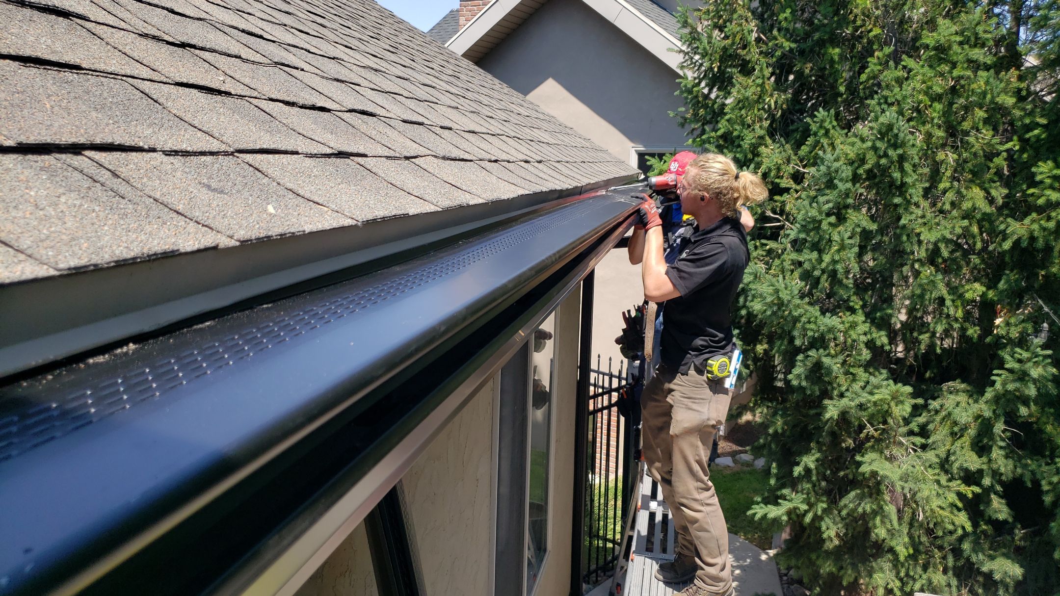 Project in Cottonwood Heights by Emerald Gotcha Gutters 