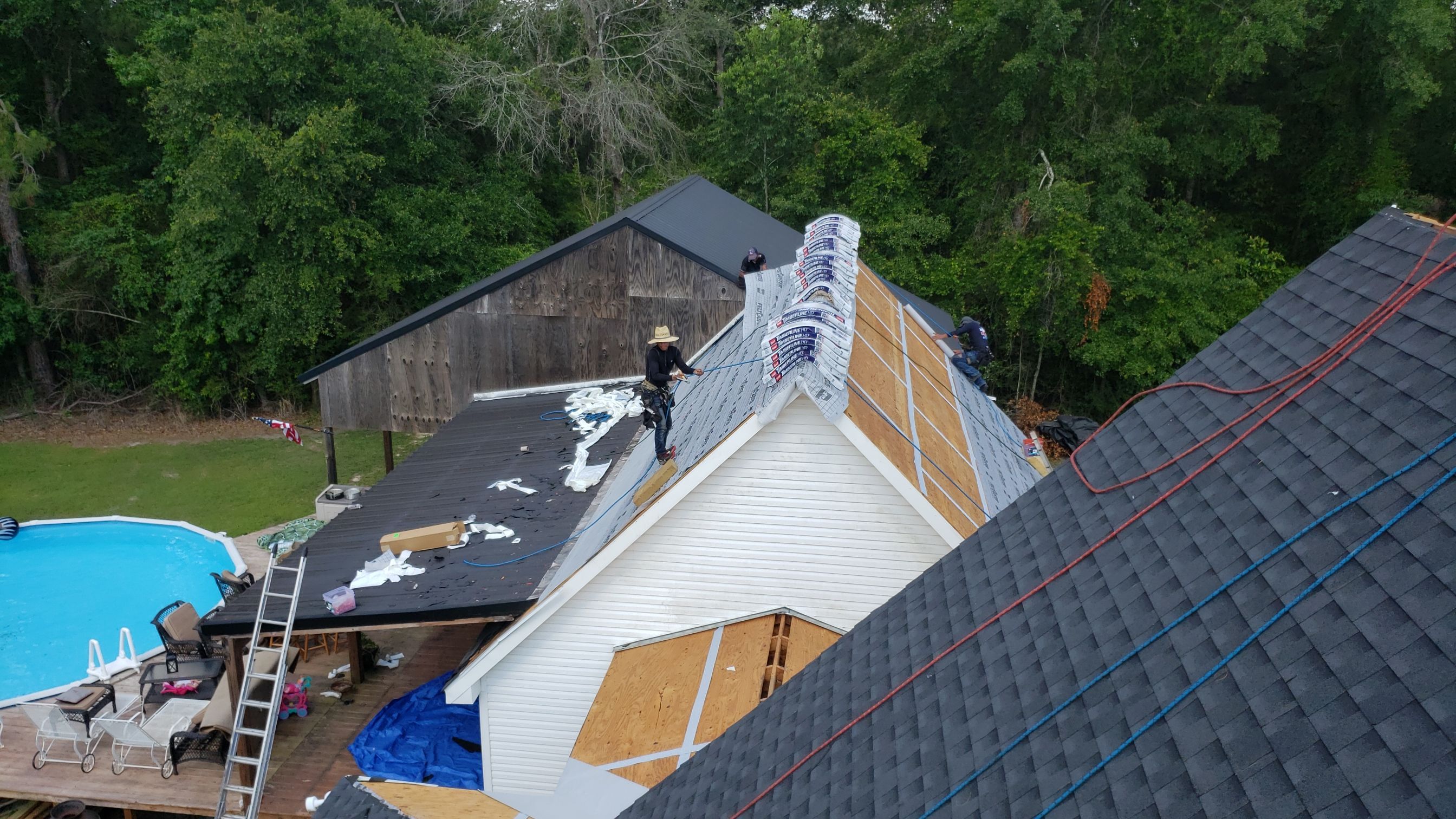 Residential Roofing Installation using Roof Replacement by American Roofing & Construction LLC