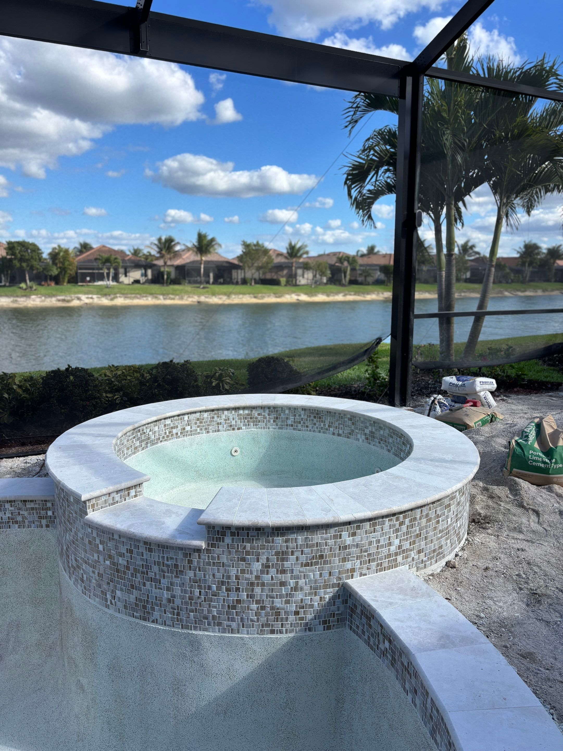 Pool Deck Renovation | Pool Coping | Waterline Tile | Bonita National Golf & Country Club` by Old Town Pavers Llc