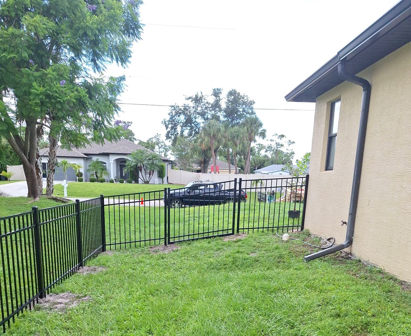 Aluminum Fence Installation using 3 Rail Aluminum Fence by Asap fence and gates, LLC