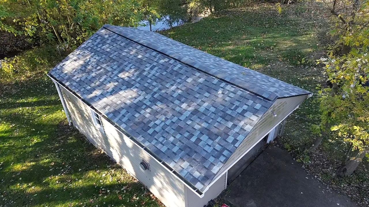 Atlas Pinnacle, Color, Coastal Granite, Drip Edge, Color, Black by Eagle Eye Roofing