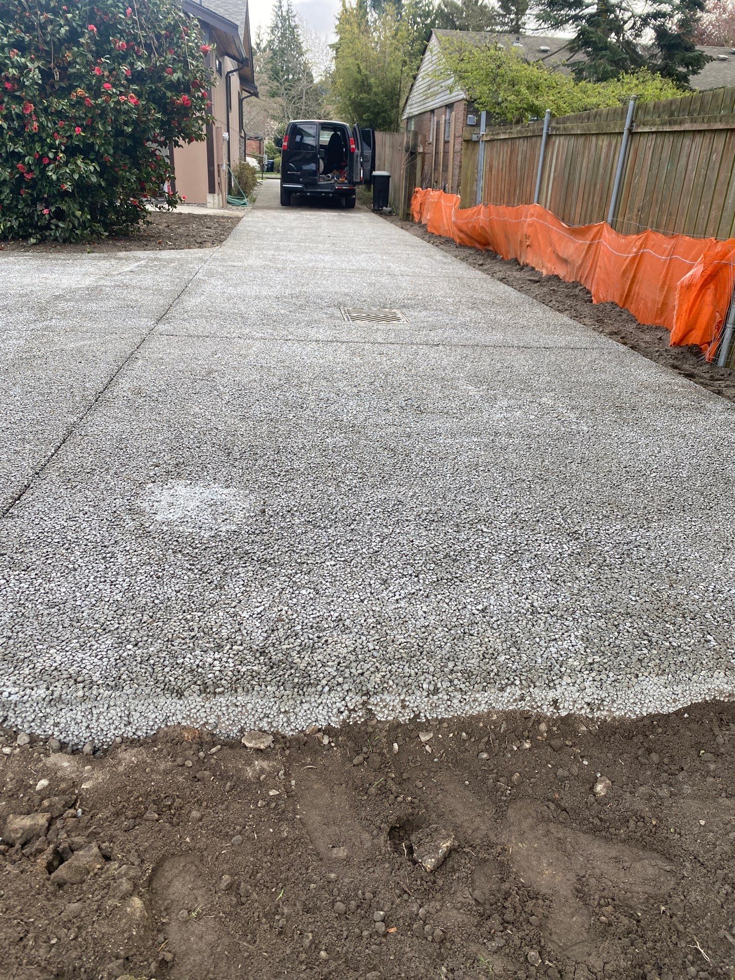 Ron | Pervious Concrete Driveway  by Jireh Asphalt & Concrete Inc 