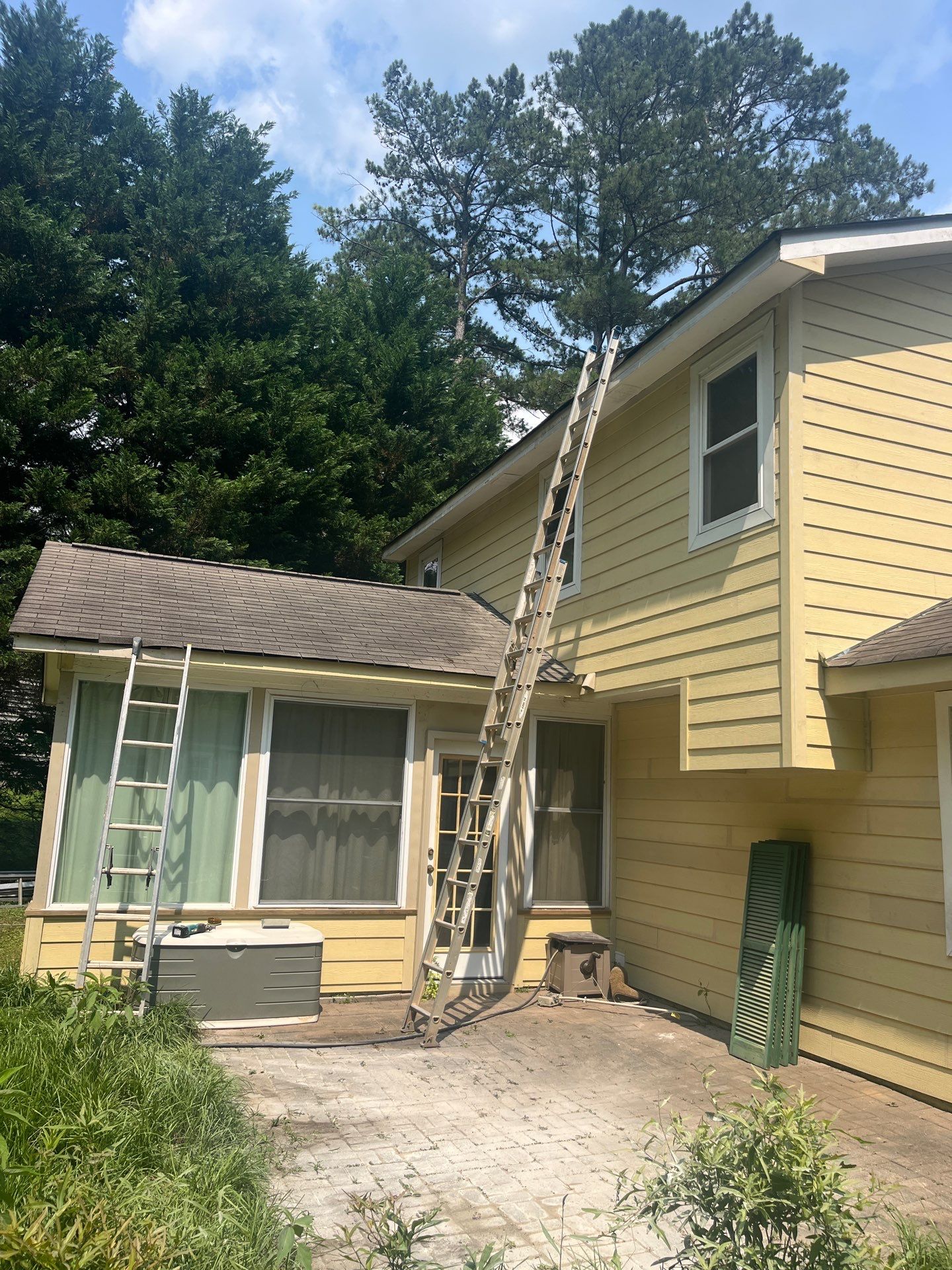 Marietta, GA Siding, Rotten Wood, Front Door, and Gutter Replacement with Exterior Painting by Nelson Exteriors