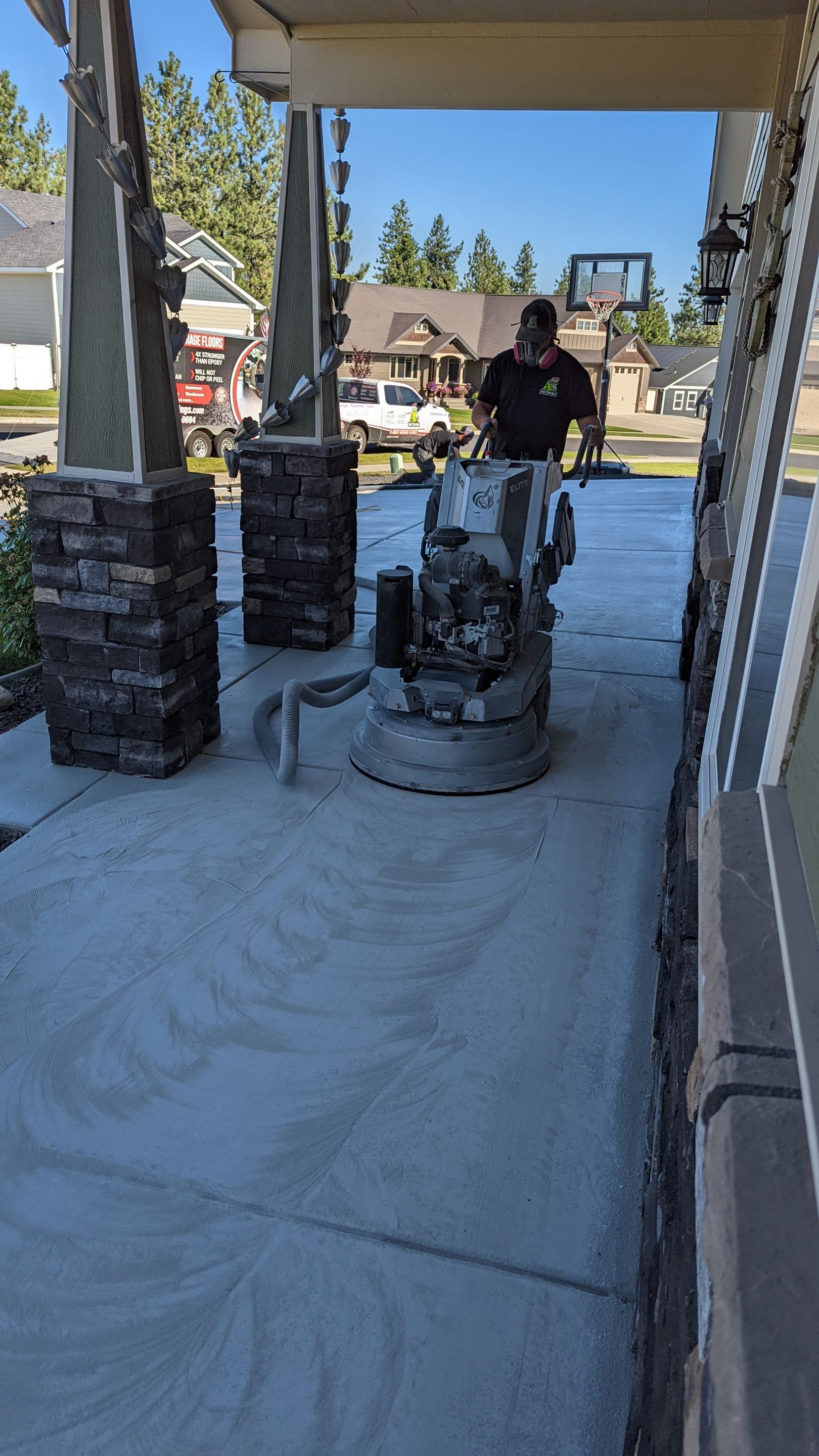 Driveway using Greystone 1/8" by Croc Coatings, LLC