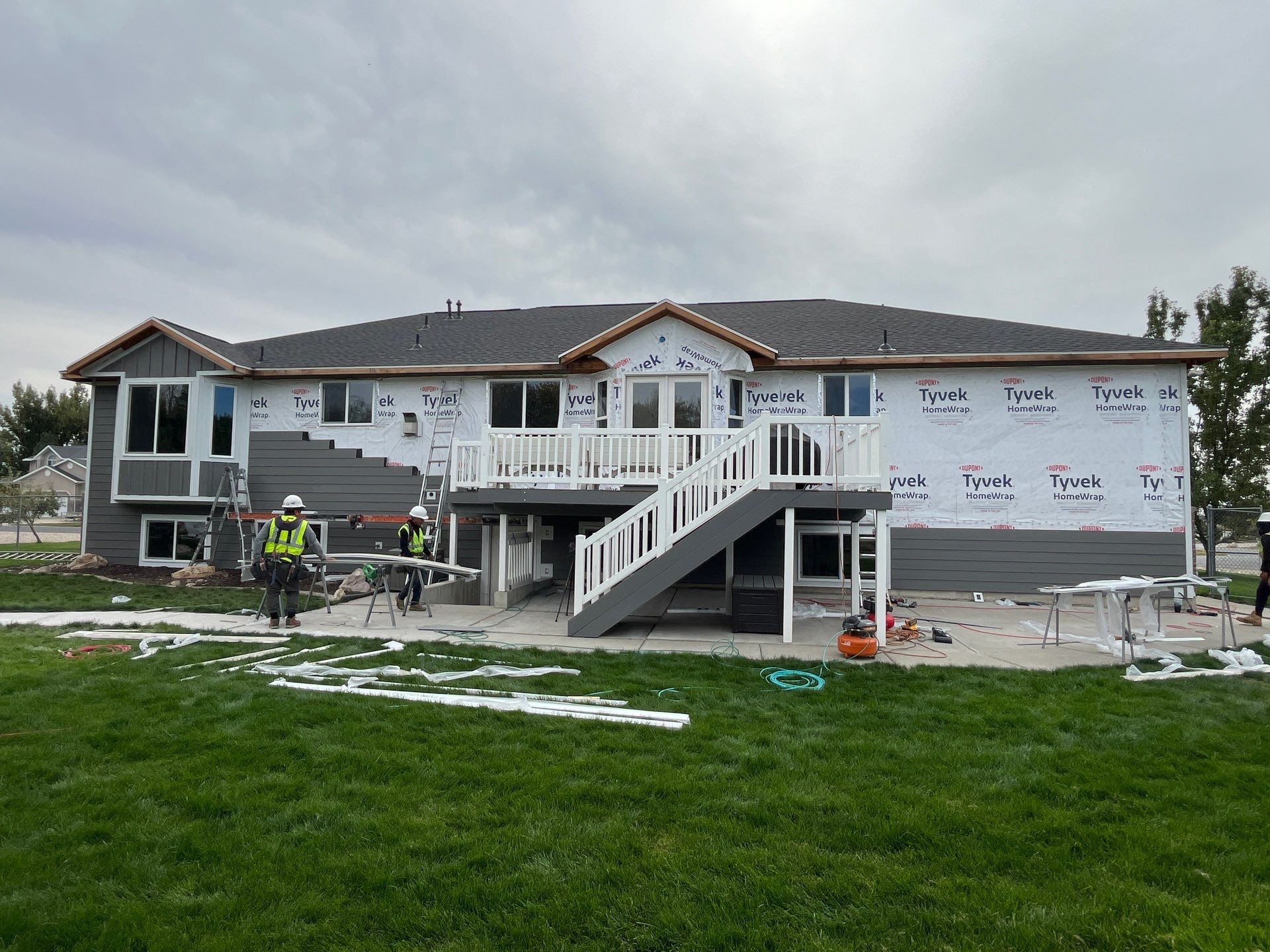West Haven | Full Property Hardie Upgrade | Aged Pewter & Arctic White by Ideal Siding Utah
