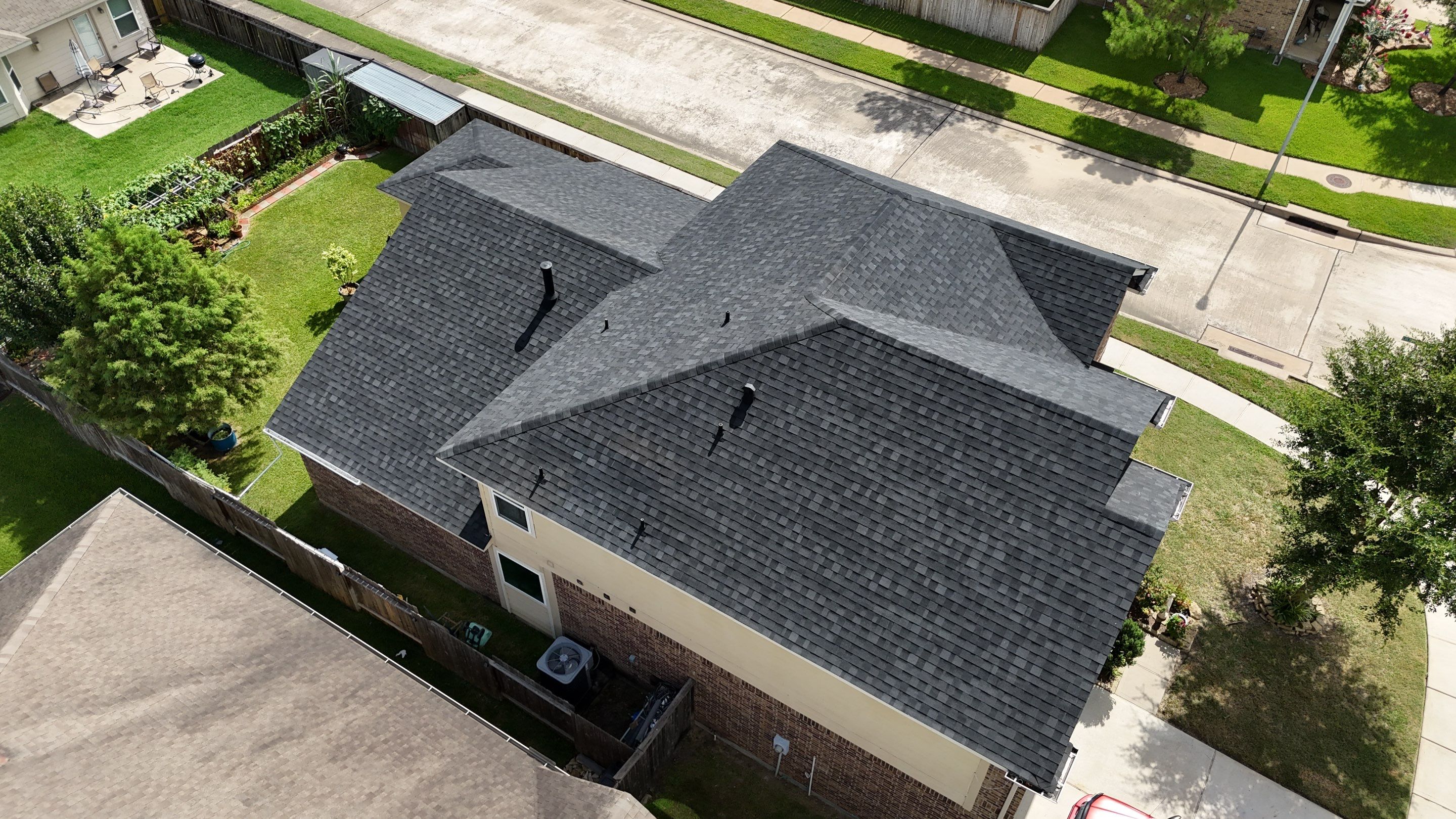 Residential Roofing Installation using IKO Dynasty after Storms in Cypress by Core Four Roofing