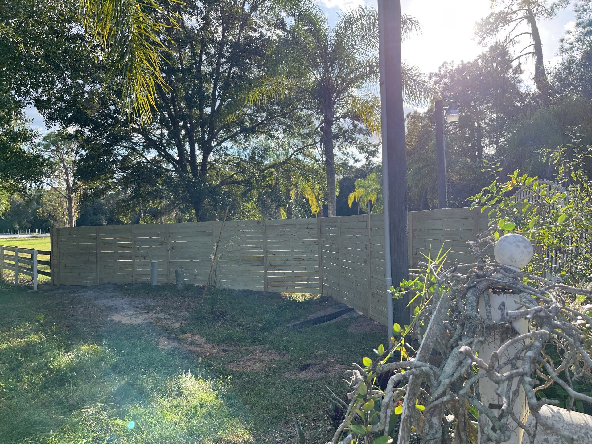 Bradenton, FL Gate Operator Installation & Horizontal Privacy Fence by Asap fence and gates, LLC