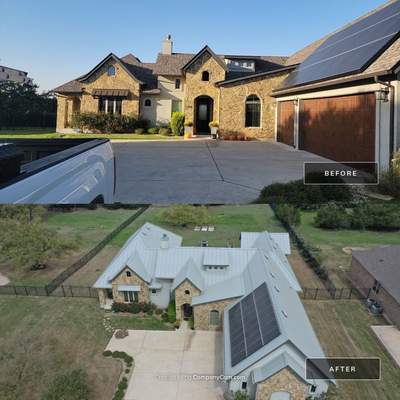 Residential Roof Replacement using 24 GA Double-Lock - Galvalume