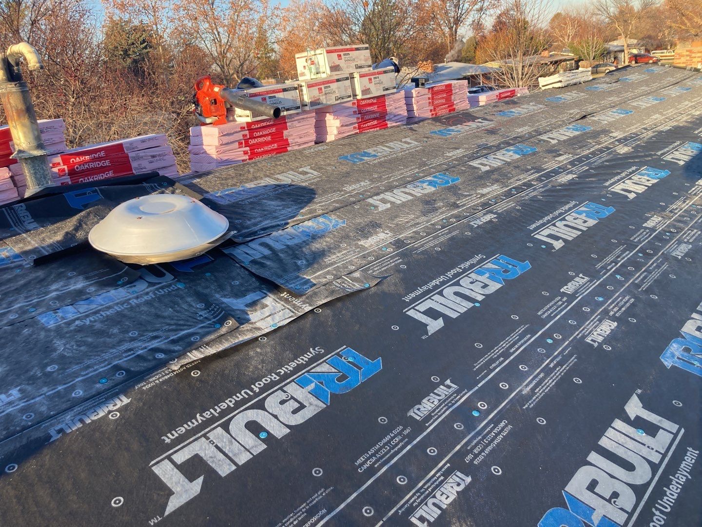 Meridian Single Level Residential Roofing Installation by ID Roofing LLC