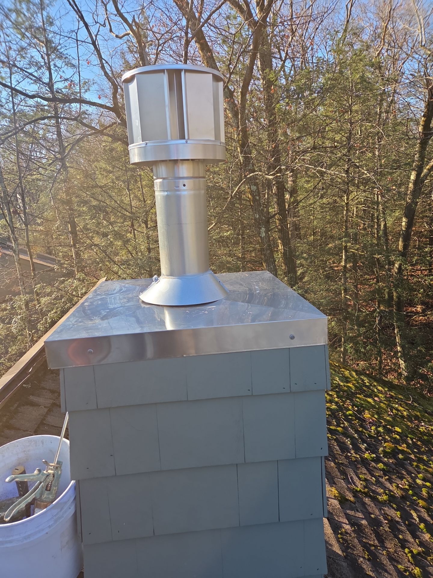 New Gas Fireplace  by Neighborhood Chimney Services 