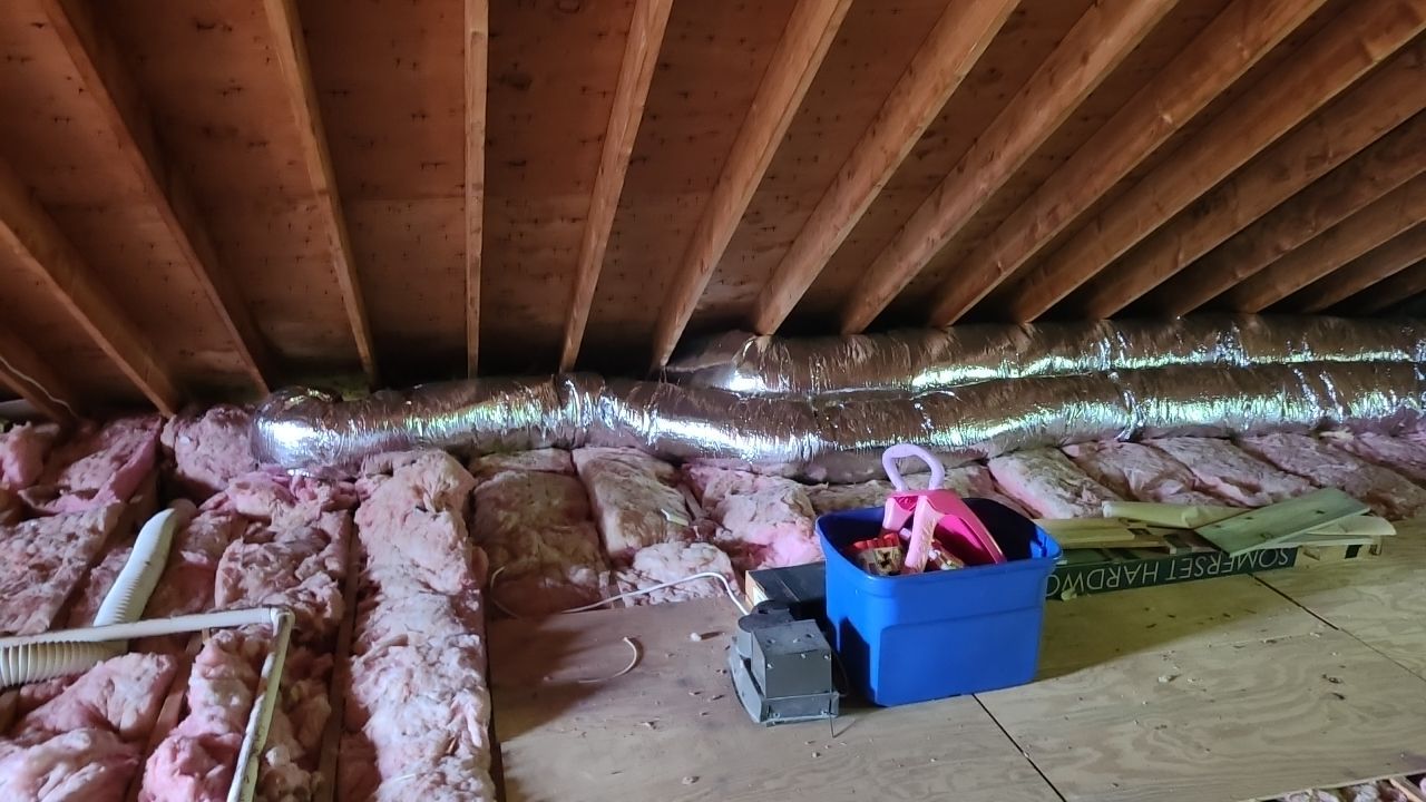 Pead installation for future finished attic by MCP Heating, Cooling And Air Quality, LLC