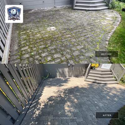 Brick paver cleaning and sealing