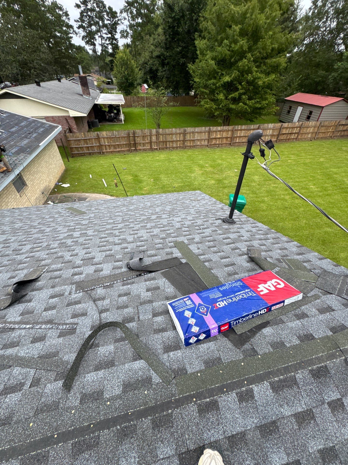 GAF HDZ Shingle Roof Replacement — Picayune, MS (Tarp-Up to Full Replacement) by Frontline Roofing